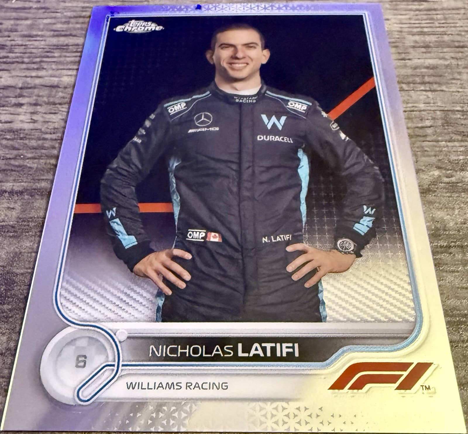 Nicholas Latifi 2022 Topps Chrome Formula 1 Silver Refractor #51 F1 Racing Card - Thumbnail 3
