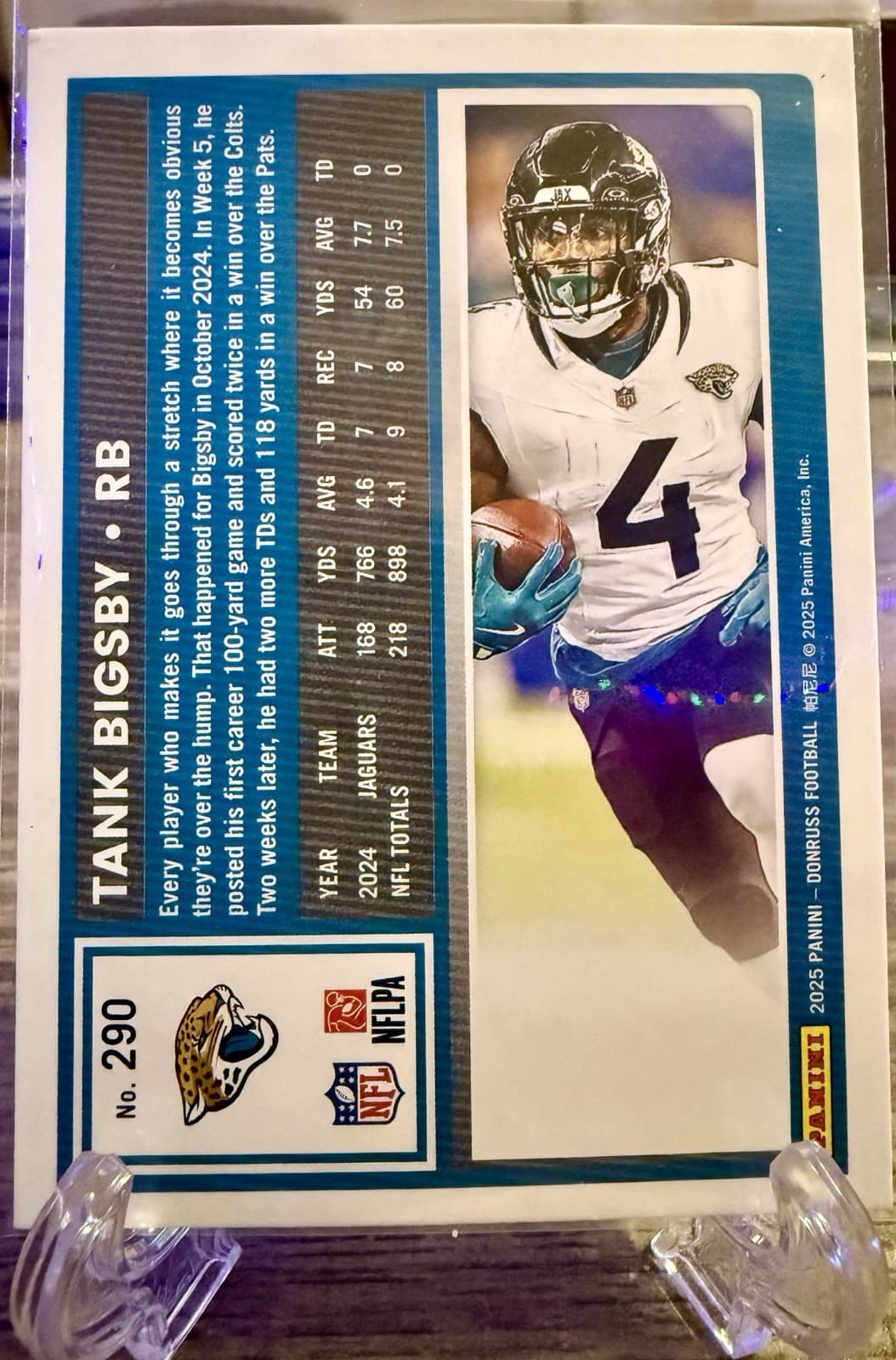 2025 Panini Donruss Base 290 Tank Bigsby, Jacksonville Jaguars - Thumbnail 2