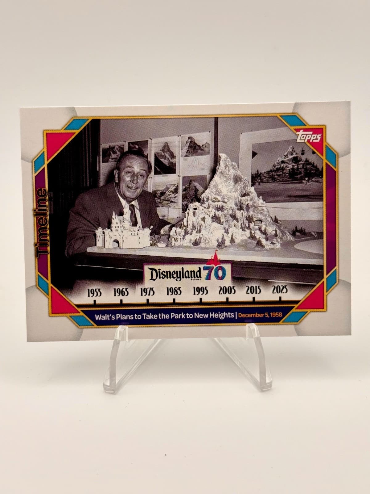 2025 Topps Disneyland 70th Anniversary Timeline PYC