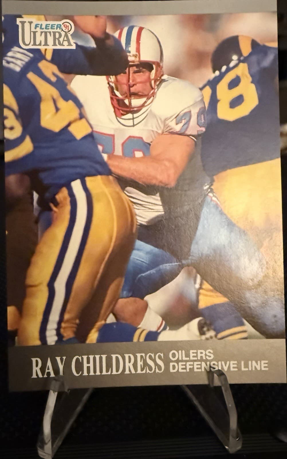 1991 Fleer Ultra - Ray Childress #44 Houston Oilers Football Card NFL HOF