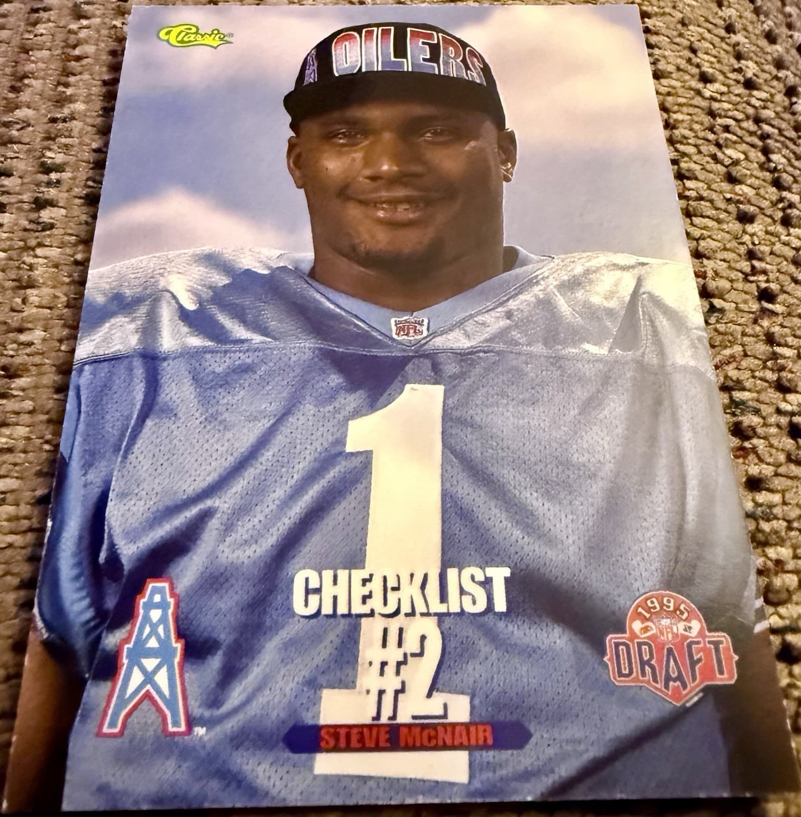1995 Classic NFL Draft - Checklist Steve McNair #100 (RC) - Thumbnail 3