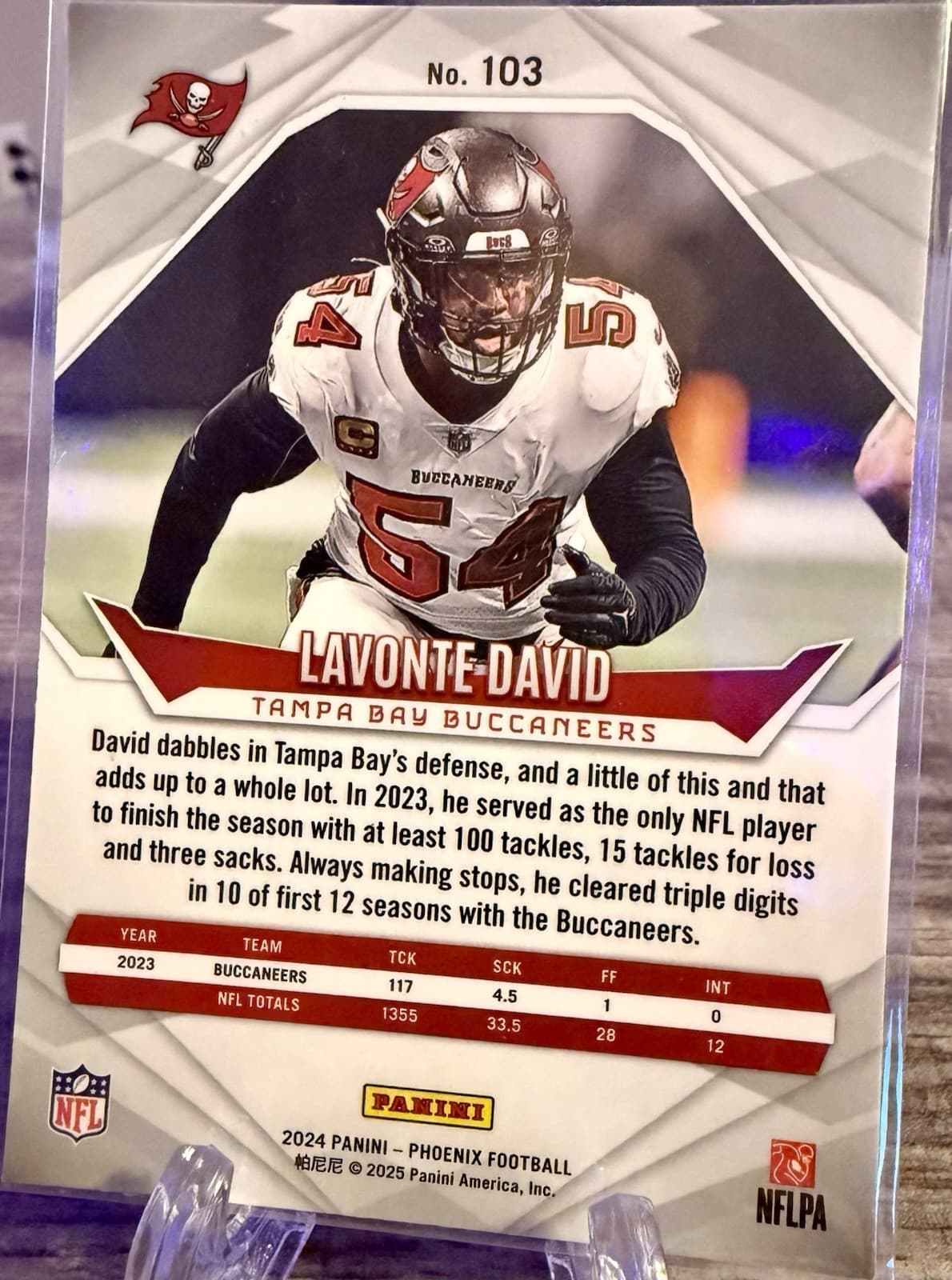 2024 Panini Phoenix Lavonte David #103 - Thumbnail 2