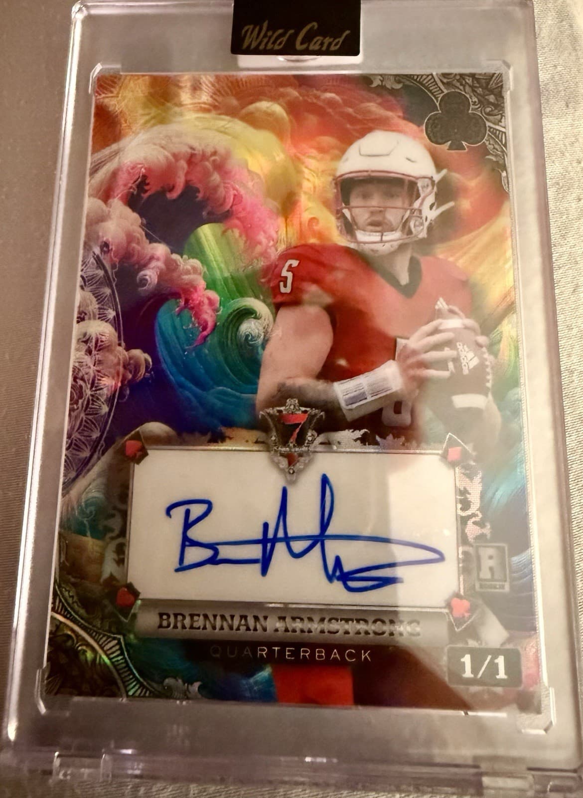 2024 Wild Card 7 Card Studs Brennan Armstrong Rookie Auto 1/1 #AC7CW-BA NCAA