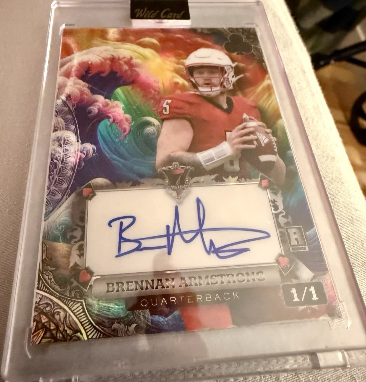 2024 Wild Card 7 Card Studs Brennan Armstrong Rookie Auto 1/1 #AC7CW-BA NCAA - Thumbnail 7