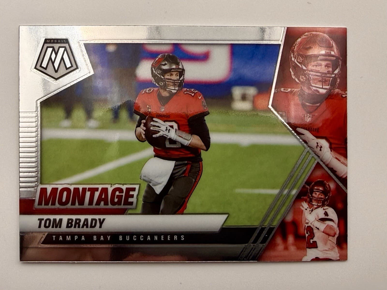 2021 Panini Mosaic Montage Tom Brady Silver #MON-8 - Thumbnail 3