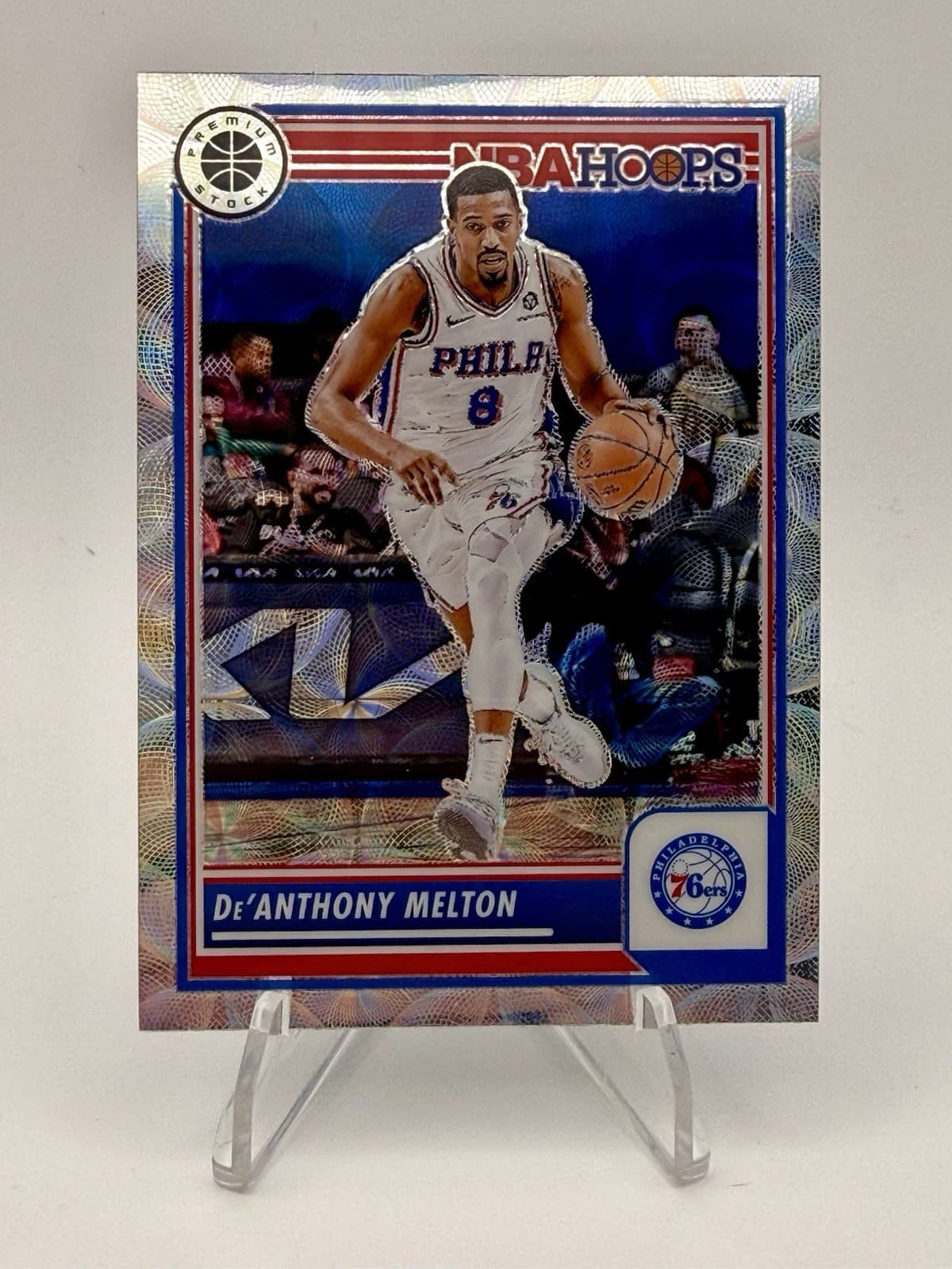 2023-24 Panini NBA Hoops Premium Stock Premium Prizm De'Anthony Melton #138