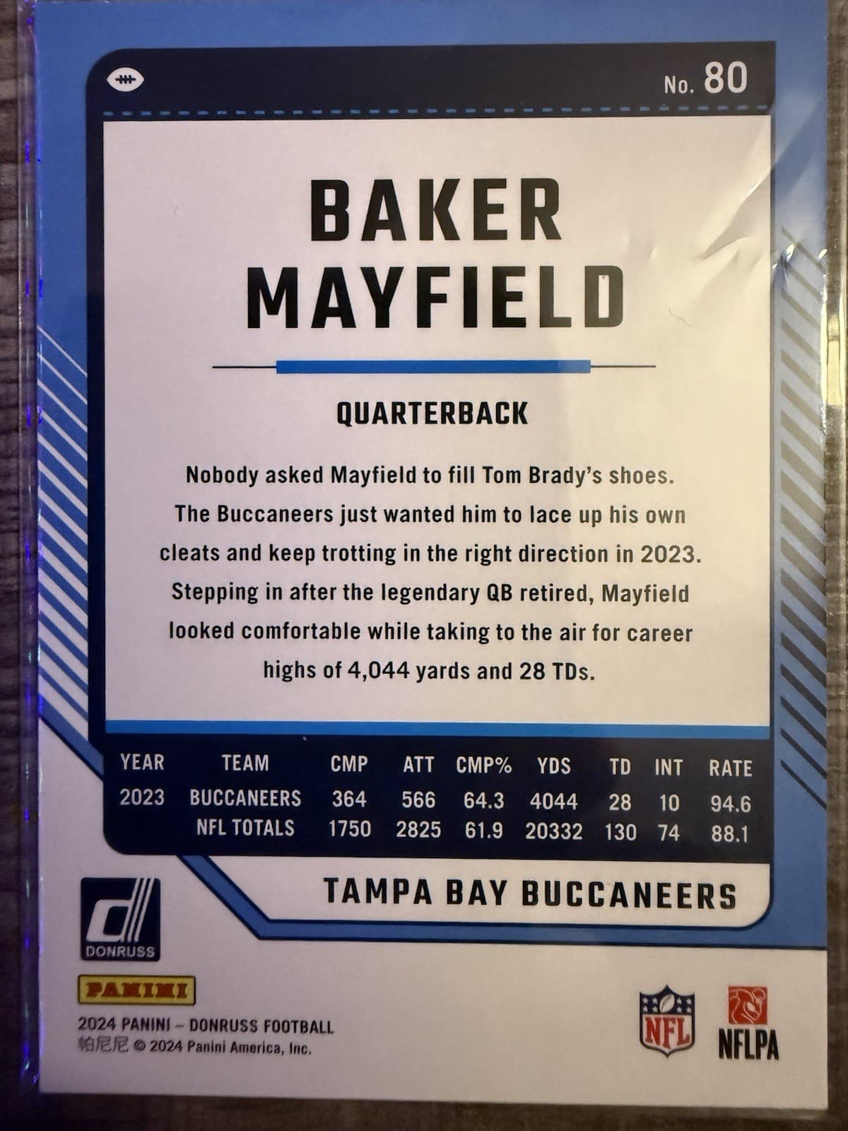 2024 Panini Donruss - Baker Mayfield #80 - Thumbnail 2
