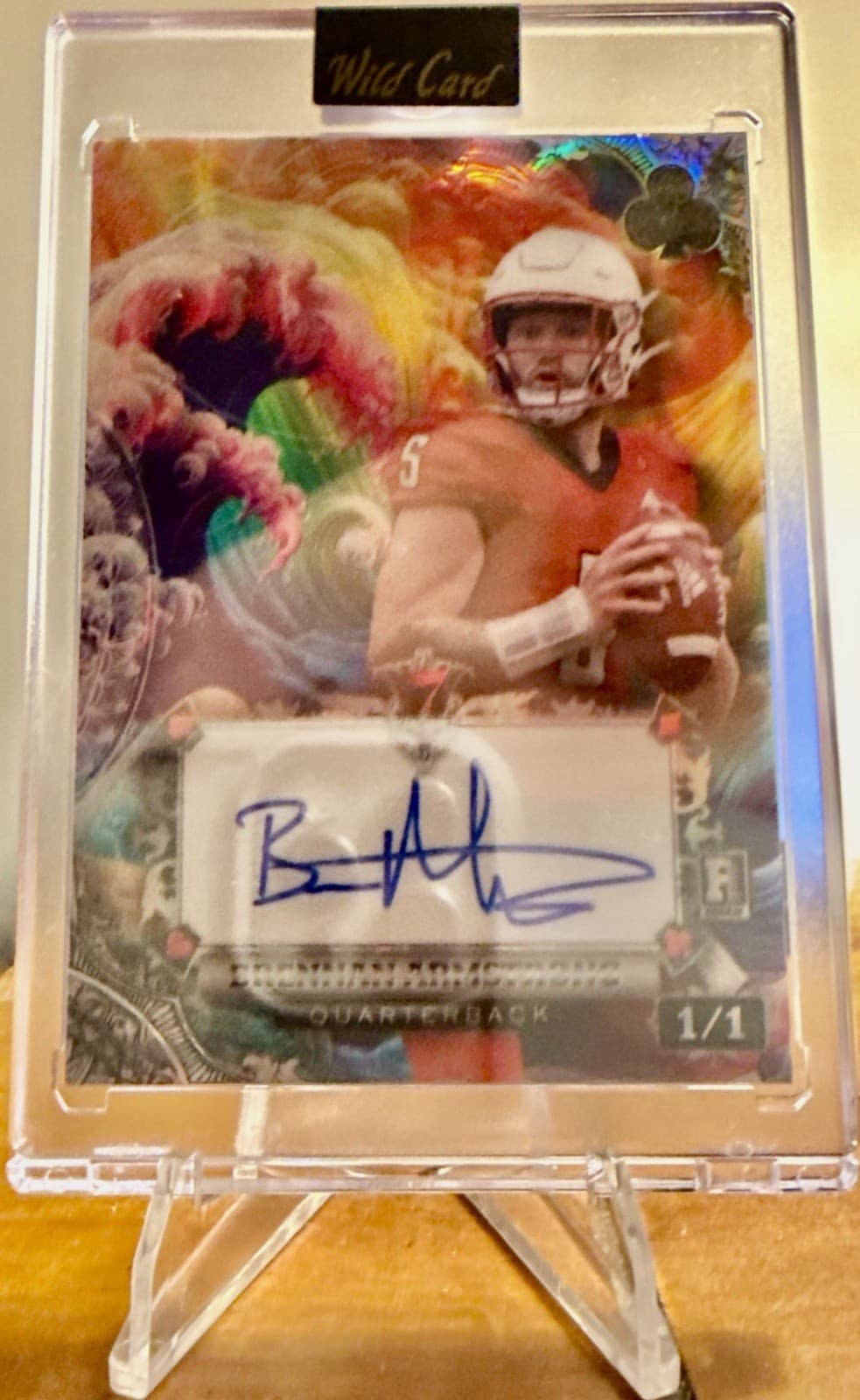 2024 Wild Card 7 Card Studs Brennan Armstrong Rookie Auto 1/1 #AC7CW-BA NCAA - Thumbnail 5