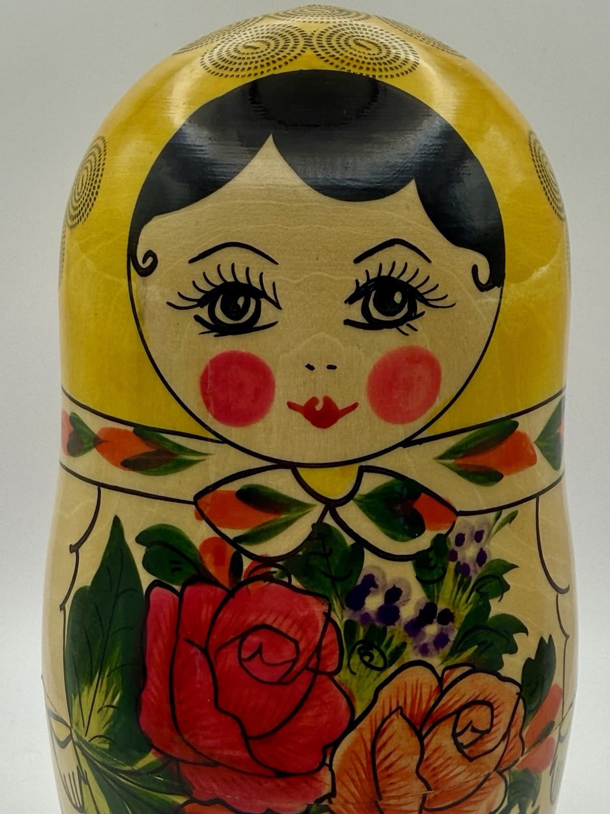 Vintage Russian Nesting Dolls Matryoshka Of 8 Semenovskaya Never Open Aug 2002 - Thumbnail 4