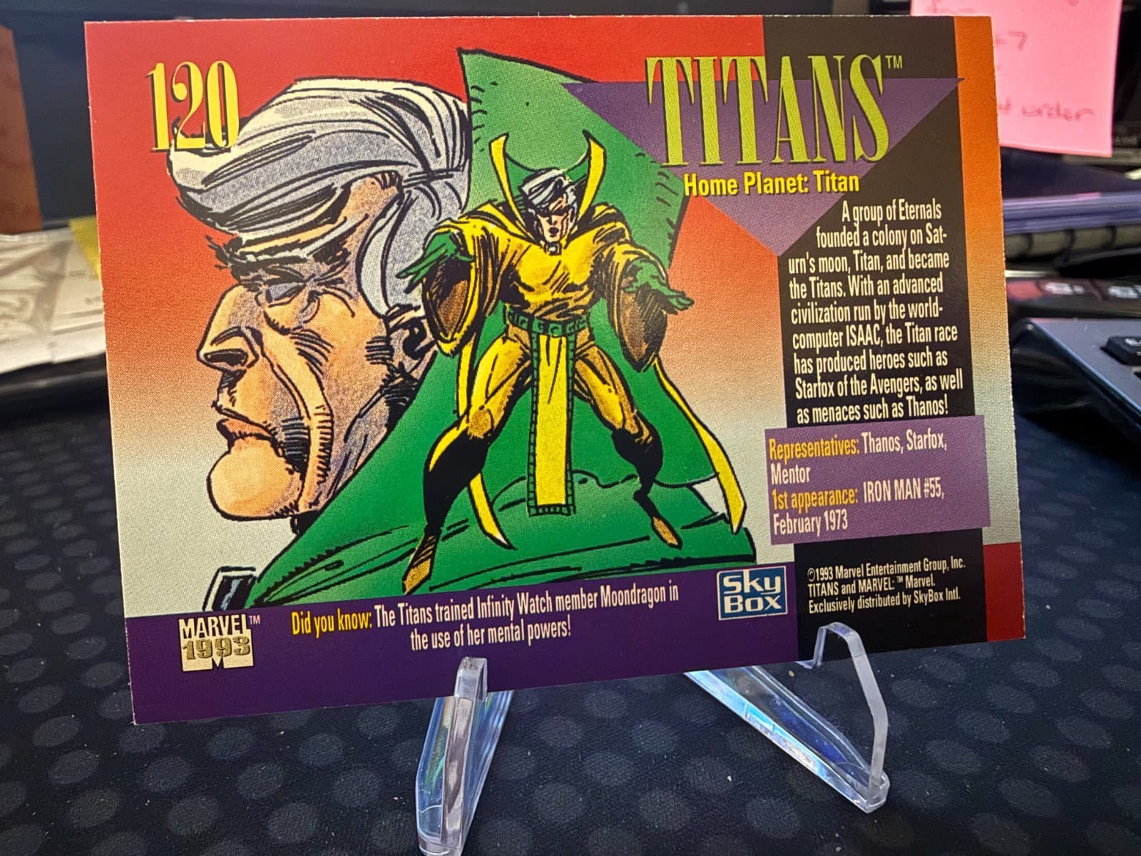 1993 Marvel Skybox Titans Allen Races #120 - Thumbnail 2