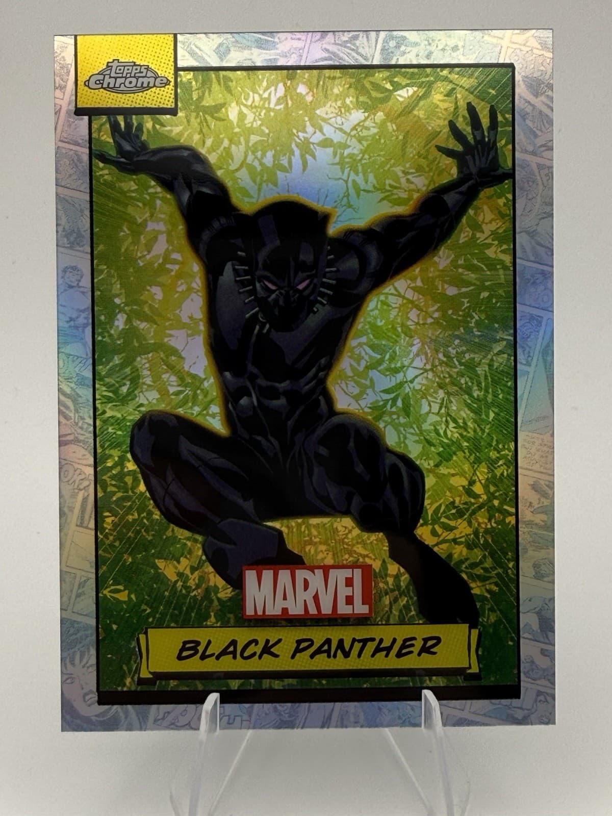 2024 Topps Chrome Marvel Black Panther Silver Refractor #53