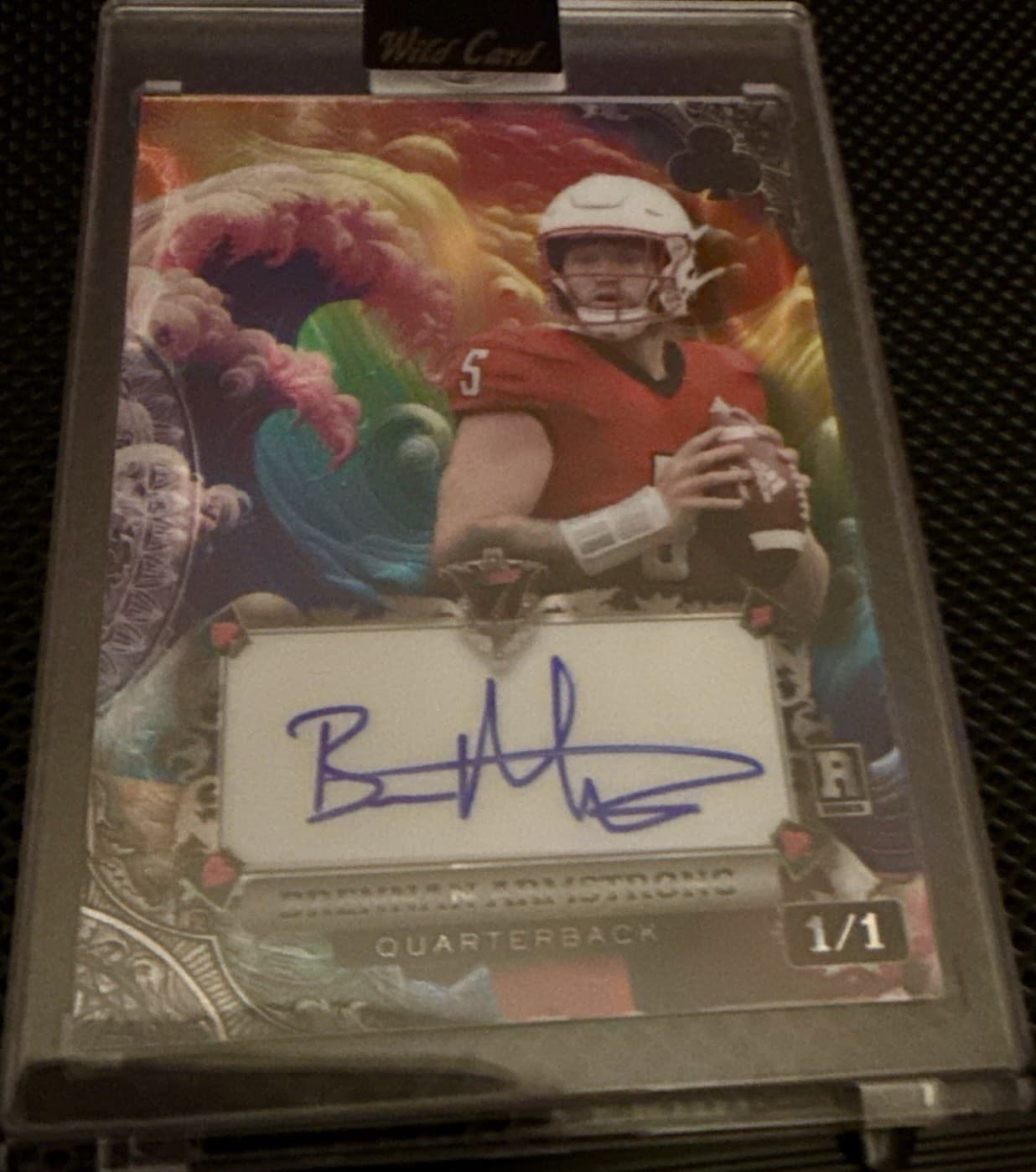 2024 Wild Card Brennan Armstrong Rookie Auto 1/1 #AC7CW-BA - Thumbnail 7