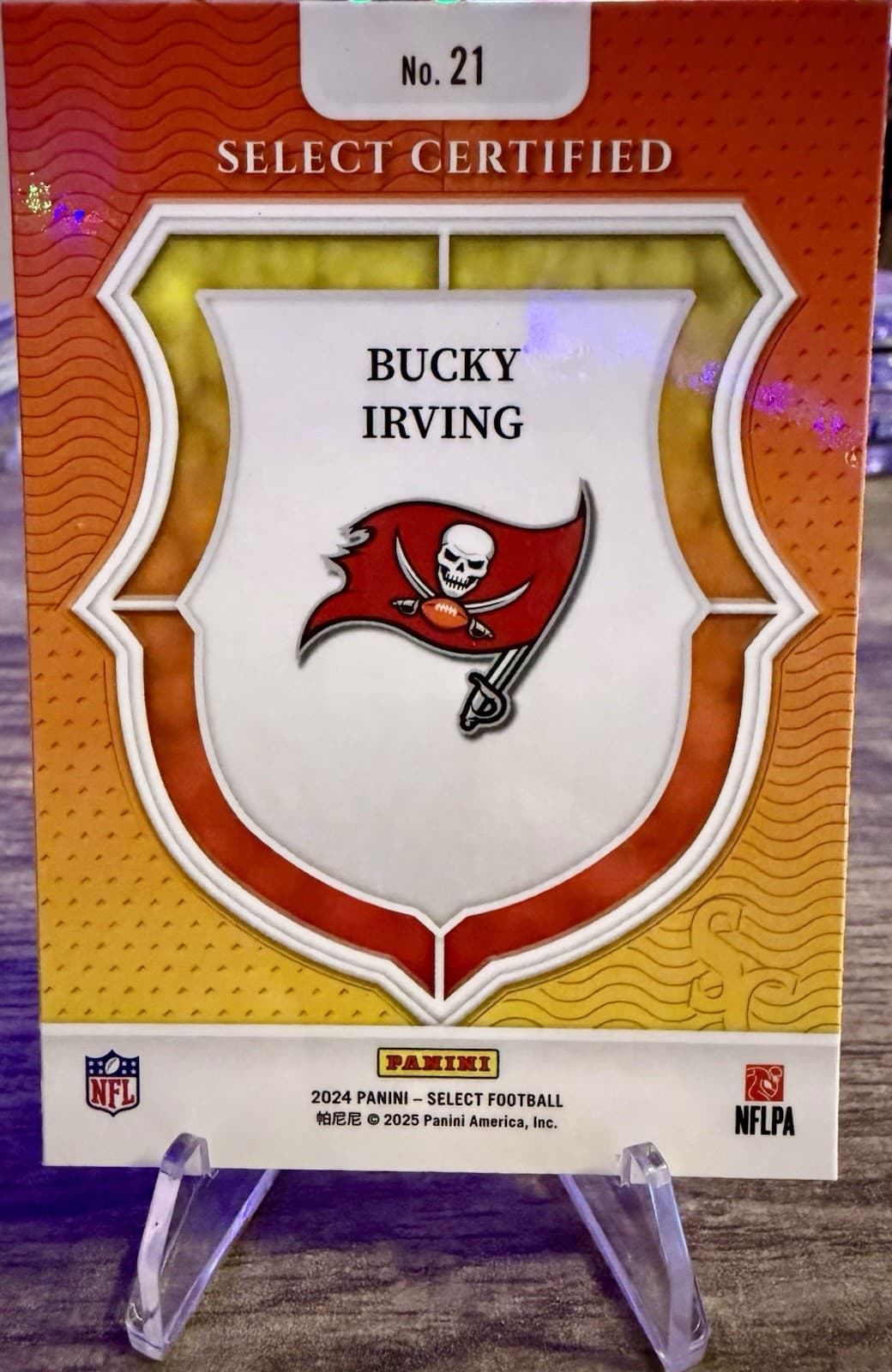 2024 Panini Select - Select Certified Rookies Bucky Irving #21 (RC) - Thumbnail 2