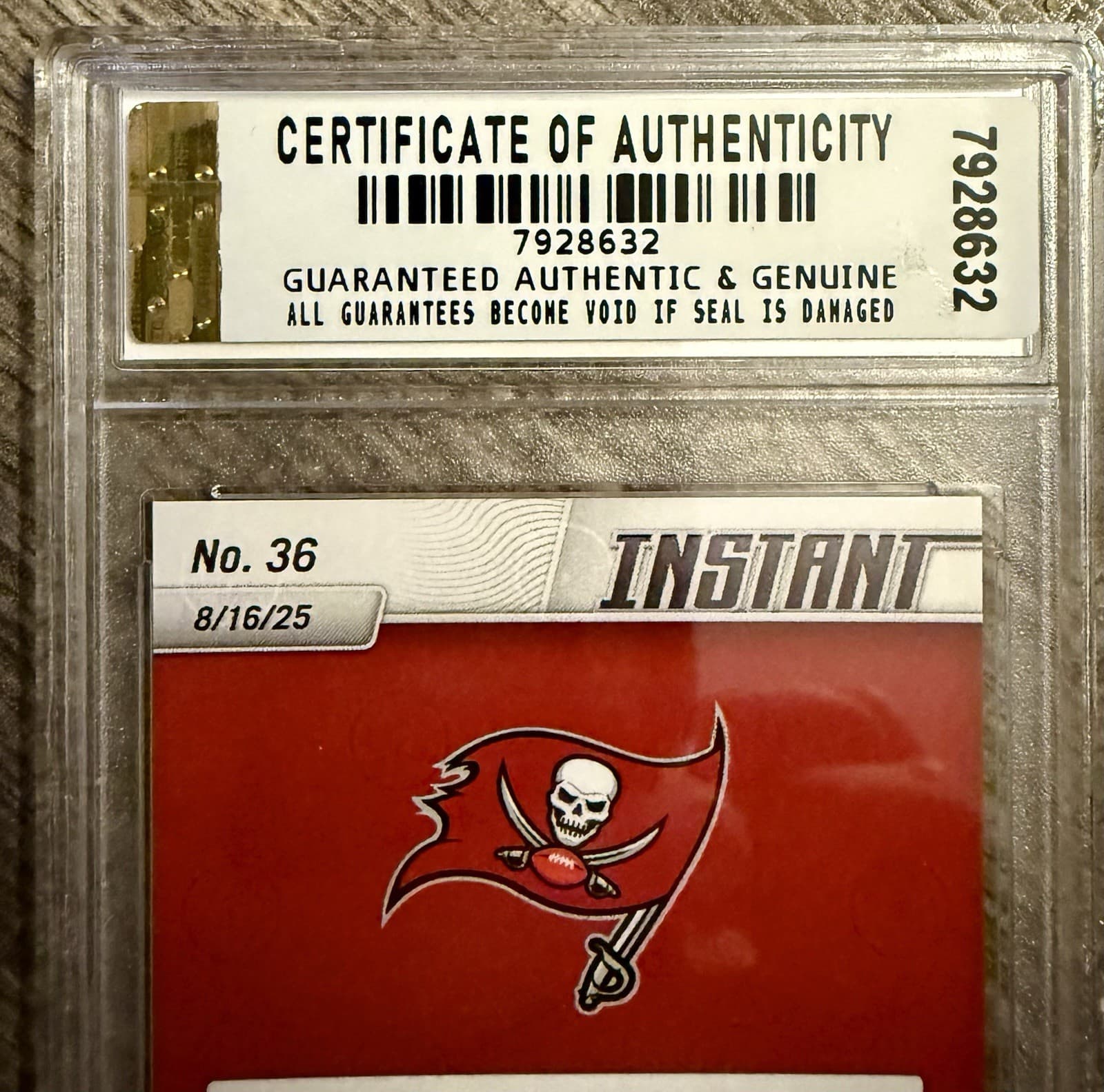 2025 Panini Instant Emeka Egbuka RC #36 Graded JDCC Gem Mint 10 COA /196 - Thumbnail 4