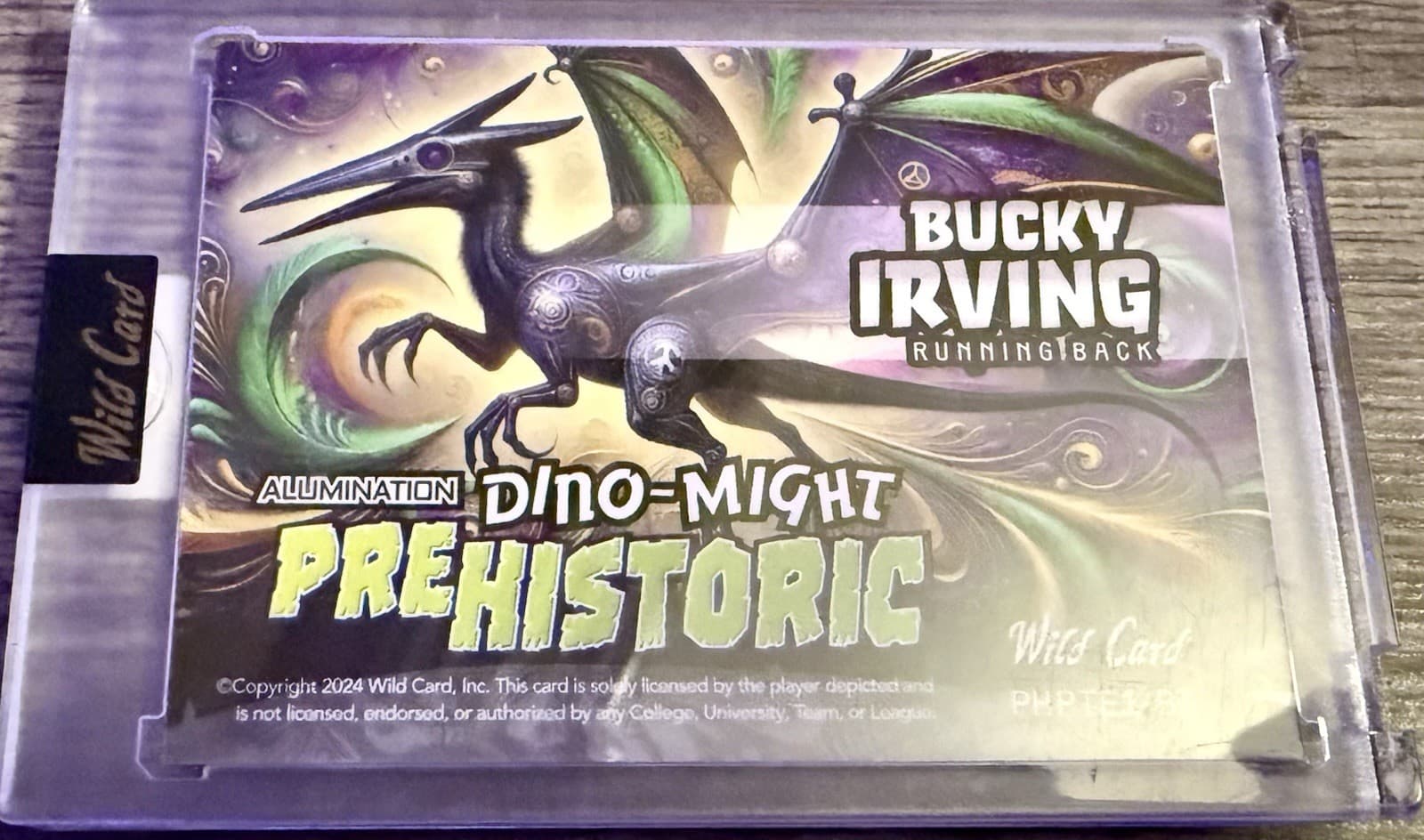 2024 Wild Card Pre-Historic Bucky Irving 3/18 Circle Sparkle Pterodactyl Sealed - Thumbnail 2