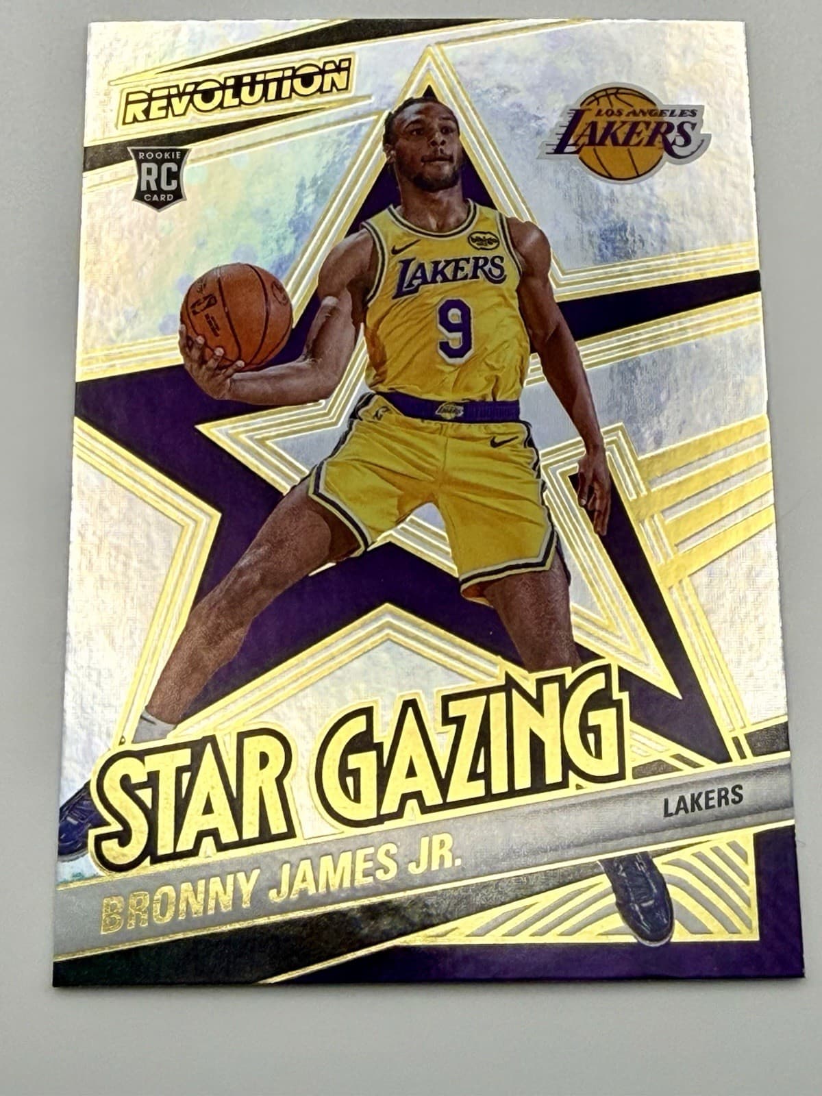 2024-25 Panini Revolution Silver - Star Gazing Gold Bronny James #14 (RC) - Thumbnail 3