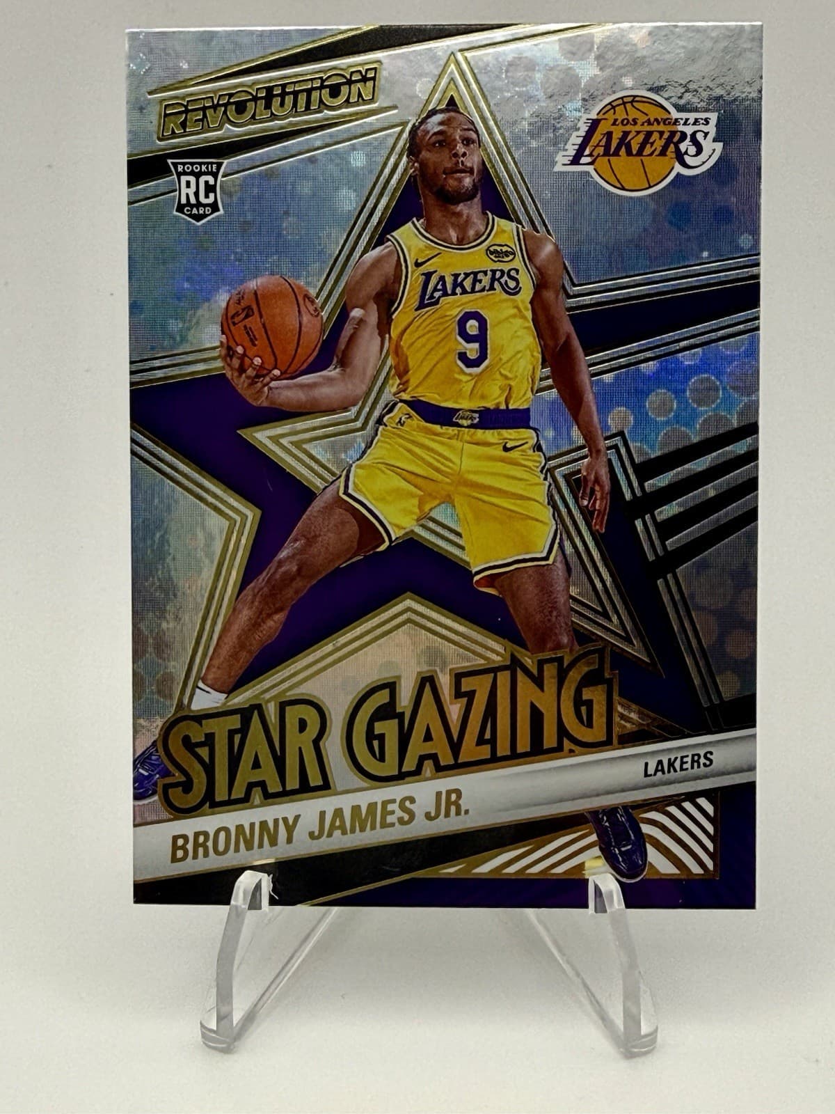 2024-25 Panini Revolution Silver - Star Gazing Gold Bronny James #14 (RC) - Thumbnail 5