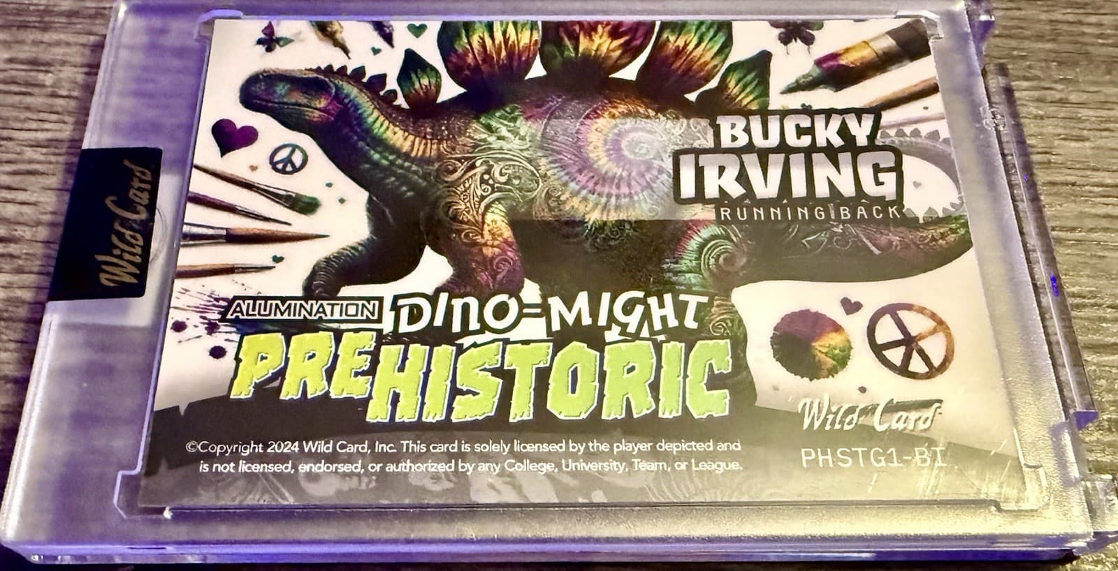 2024 Wild Card Prehistoric Bucky Irving 06/25 Rookie Chrome Prism Refractor - Thumbnail 2