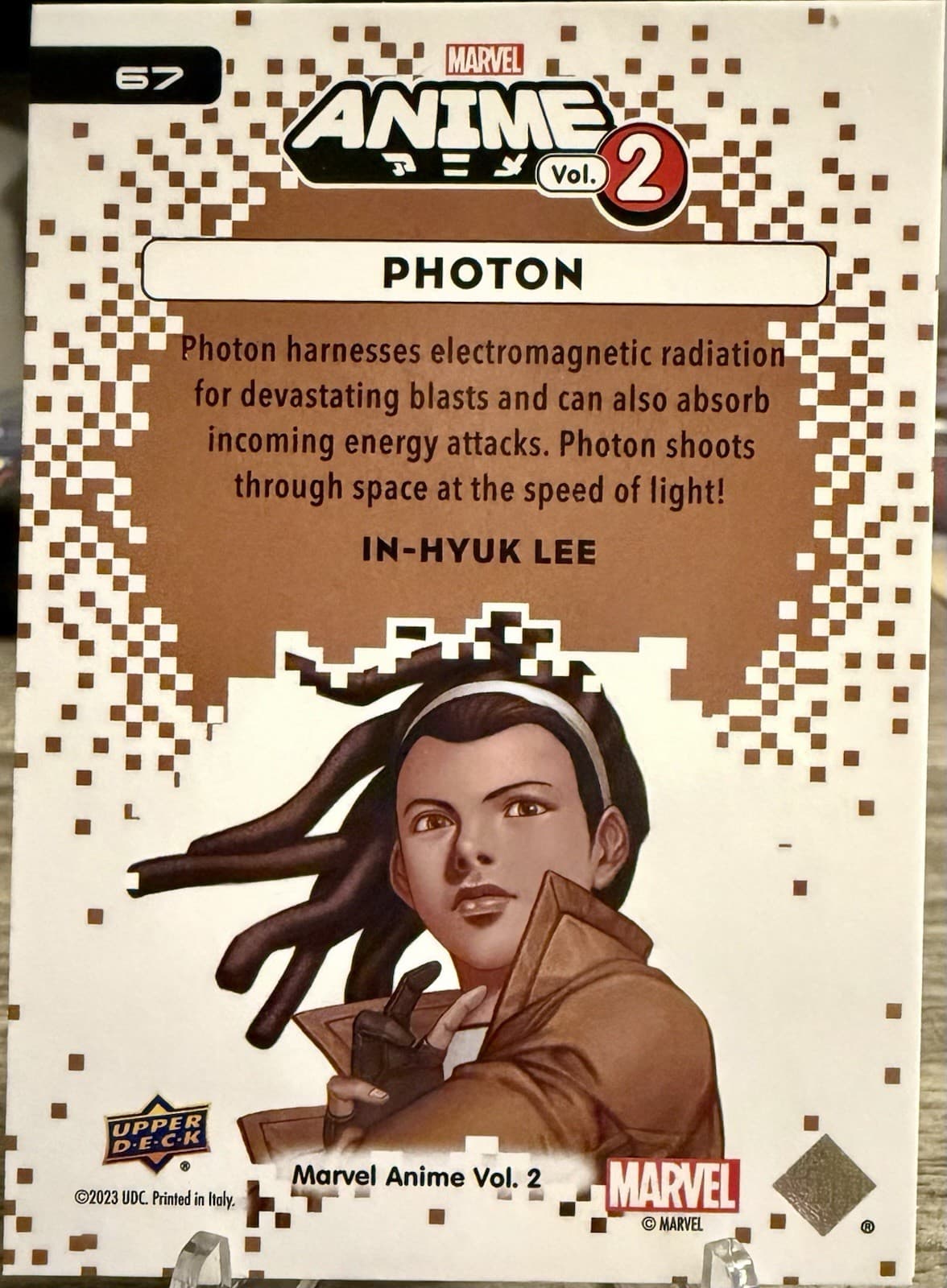 Photon 2023 Upper Deck Marvel Anime Vol. 2 #67 Thatched Foil Parallel Card - Thumbnail 2