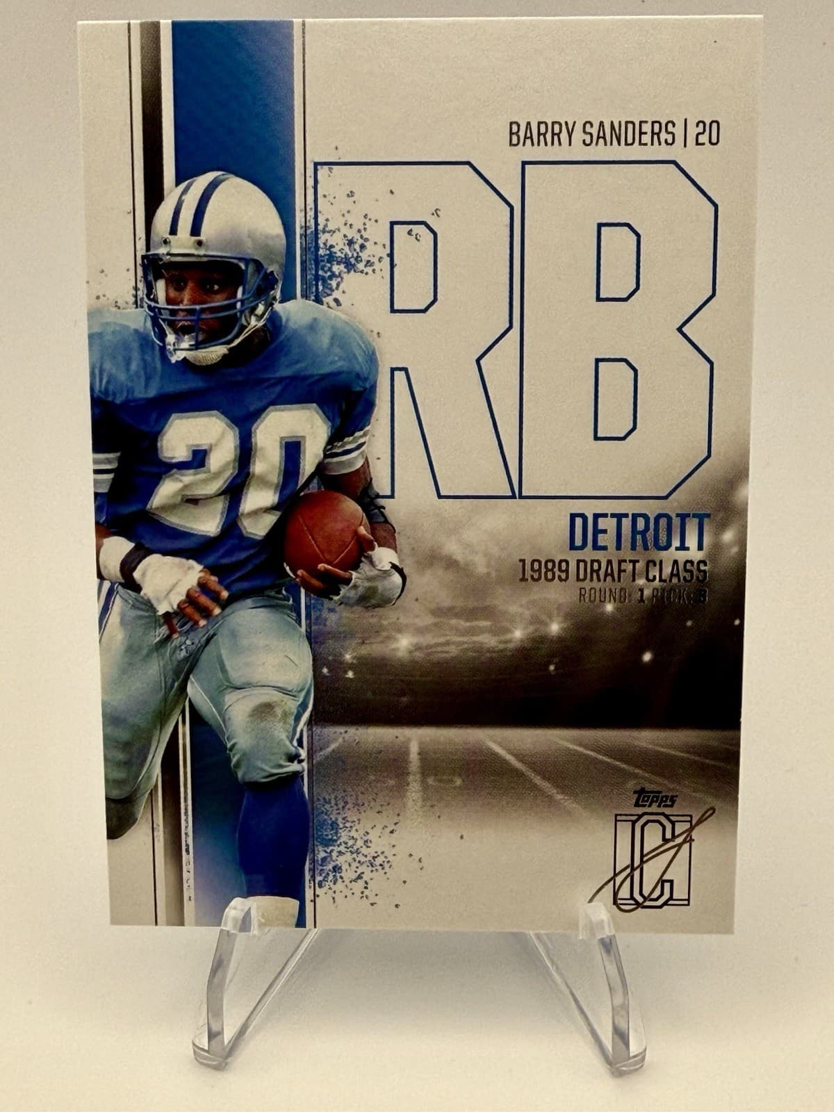 2025 Topps Signature Class Barry Sanders 1989 Draft Class #15 Detroit Lions - Thumbnail 4