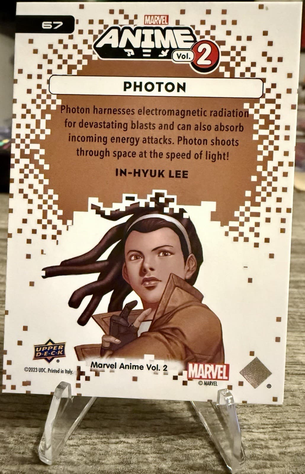 Photon 2023 Upper Deck Marvel Anime Vol. 2 #67 Thatched Foil Parallel Card - Thumbnail 4