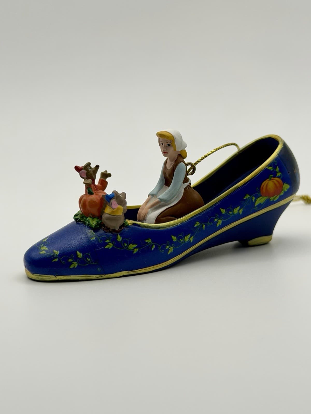 Bradford Exchange Disney Cinderella Once Upon A Slipper Shoe Ornament WT