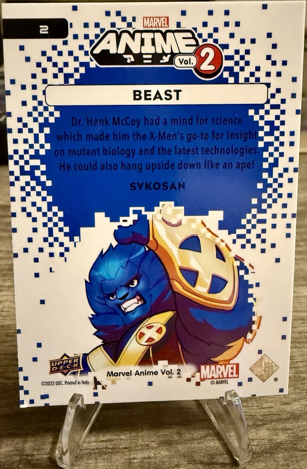 Beast - 2023 Upper Deck Marvel Anime Vol. 2 #2 Thatched Foil - Thumbnail 2