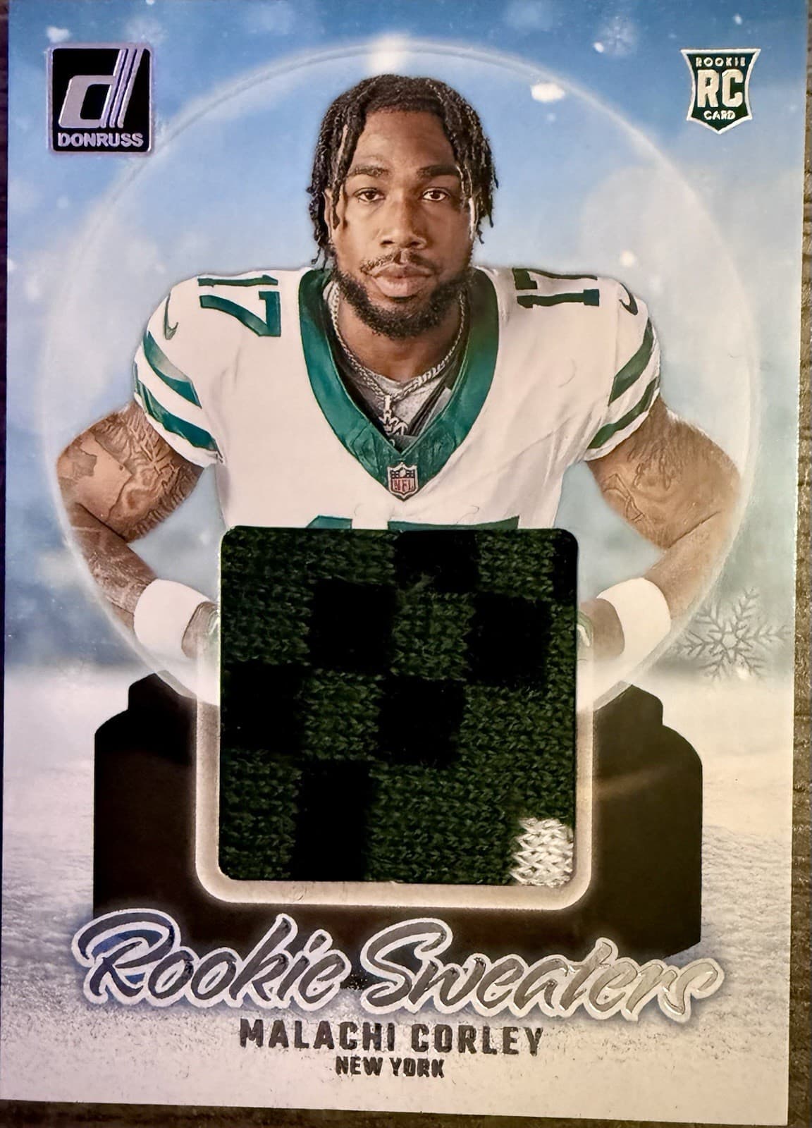 2024 Panini Donruss Rookie Holiday Sweaters Malachi Corley #RHS-MCO 3 Color Jets - Thumbnail 3