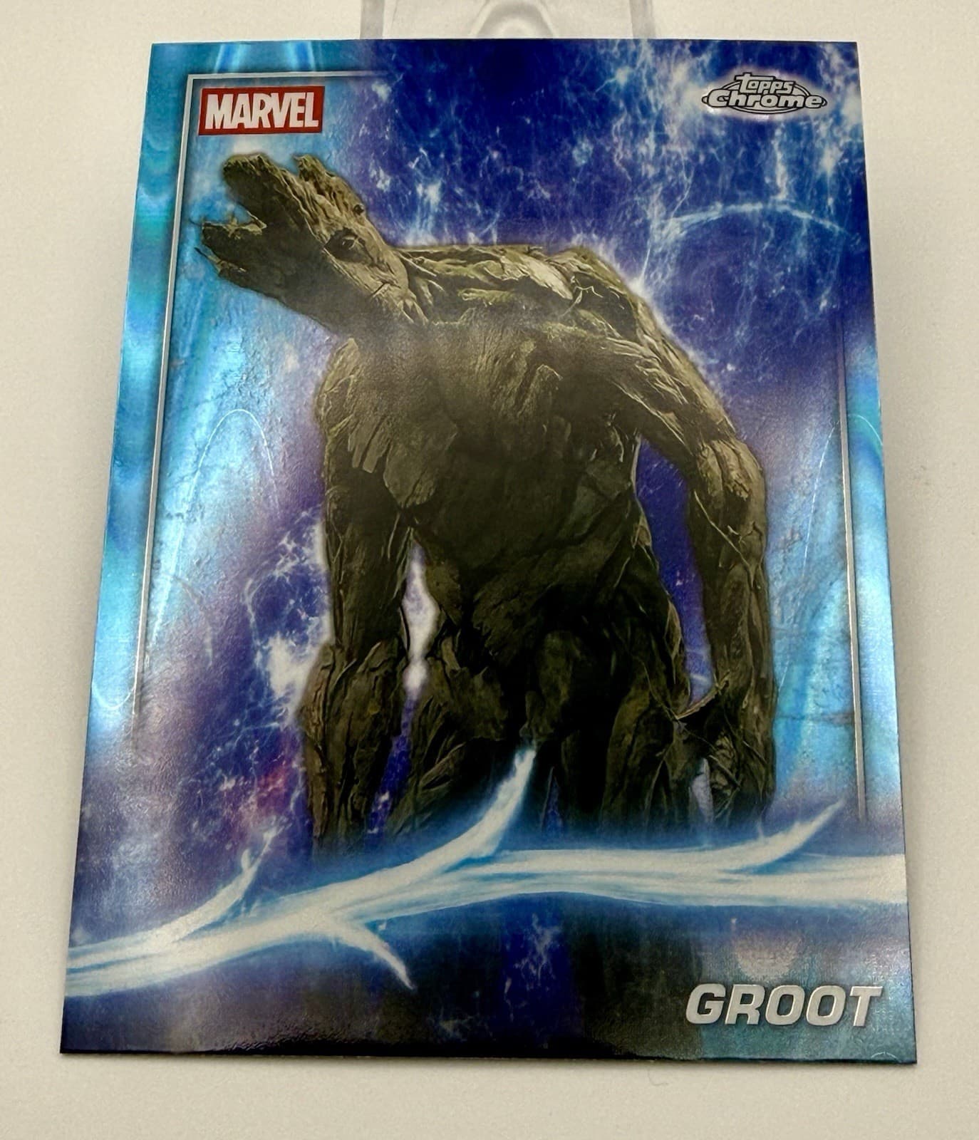 2025 Topps Chrome Marvel Studios - Sky Blue Raywave #50 - GROOT - Thumbnail 5