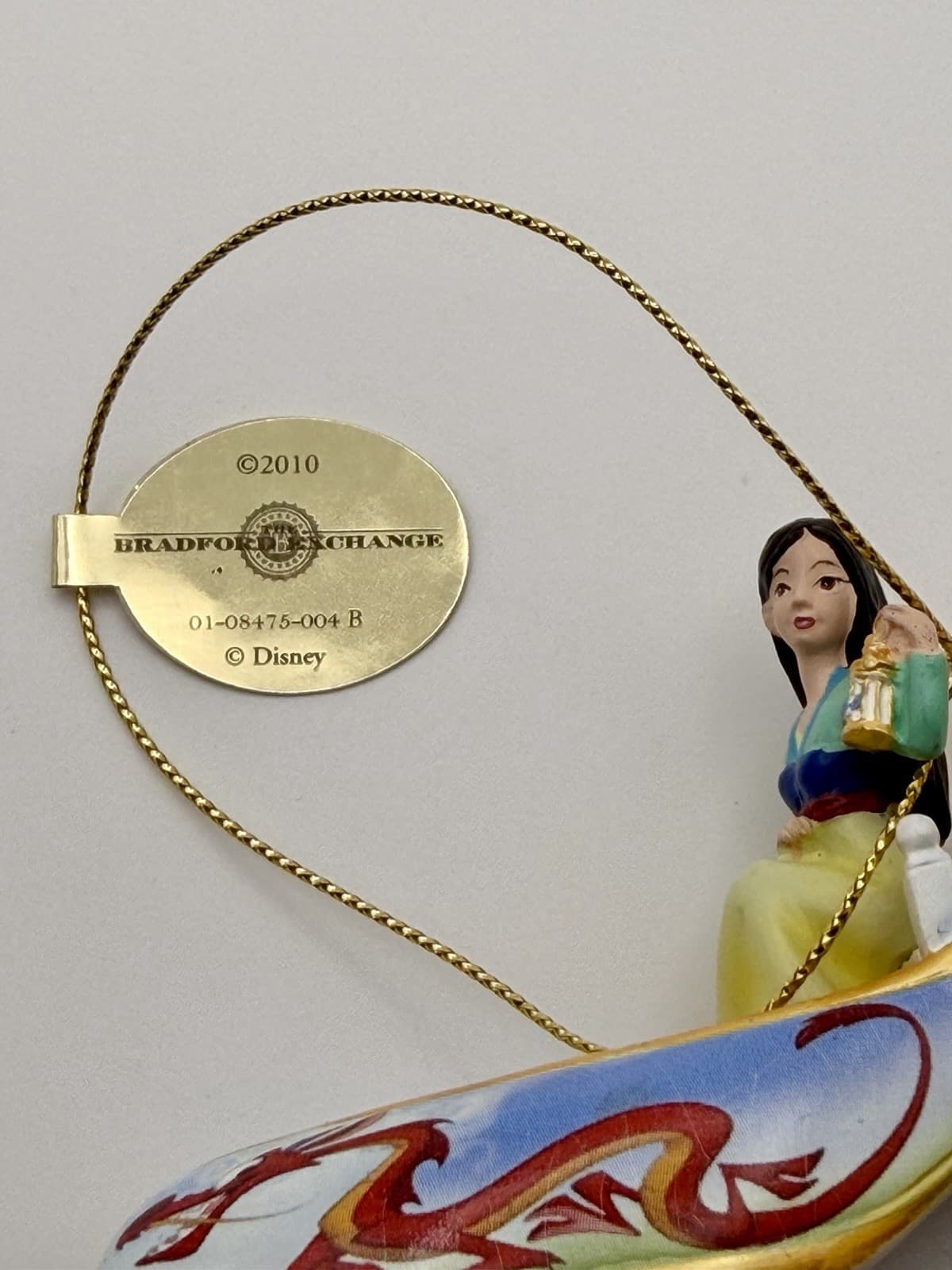 Bradford Exchange Disney Mulan Once Upon A Slipper Shoe Ornament WT - Thumbnail 6