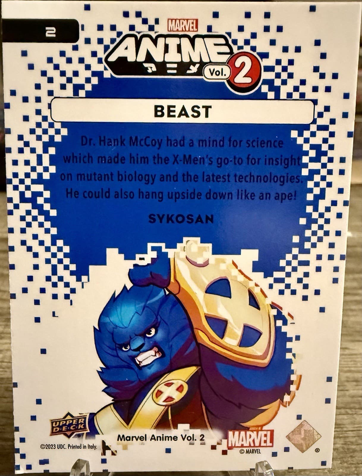 Beast - 2023 Upper Deck Marvel Anime Vol. 2 #2 Thatched Foil - Thumbnail 4