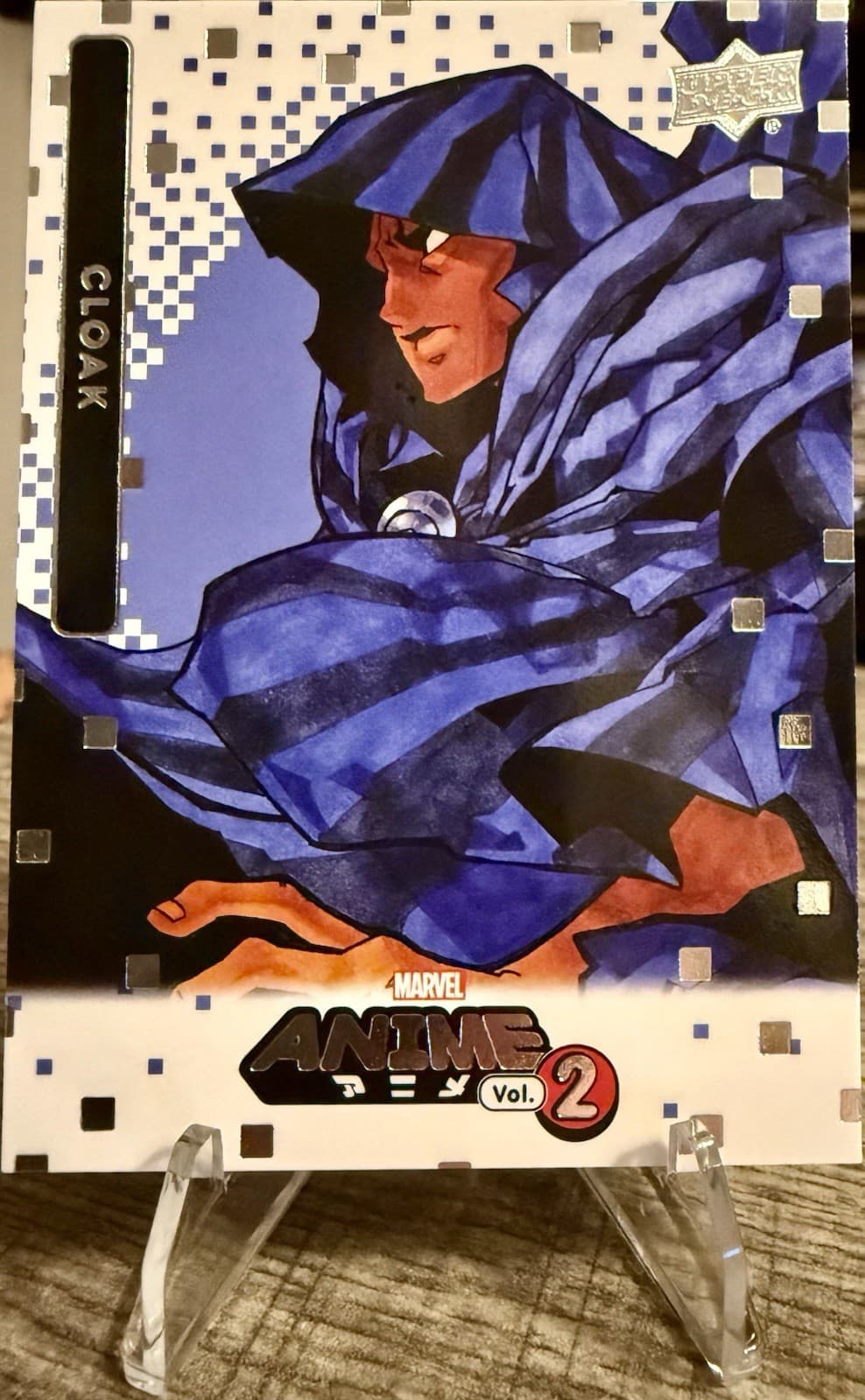 Cloak 2023 Upper Deck Marvel Anime Vol. 2 #11 Thatched Foil Parallel Card Base
