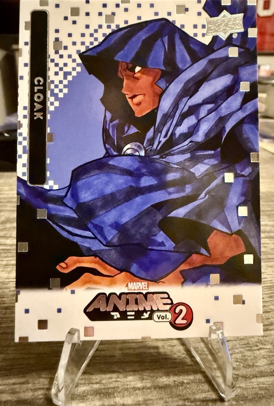 Cloak 2023 Upper Deck Marvel Anime Vol. 2 #11 Thatched Foil Parallel Card Base - Thumbnail 3
