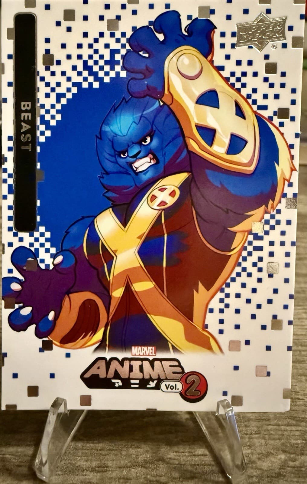 Beast - 2023 Upper Deck Marvel Anime Vol. 2 #2 Thatched Foil - Thumbnail 3