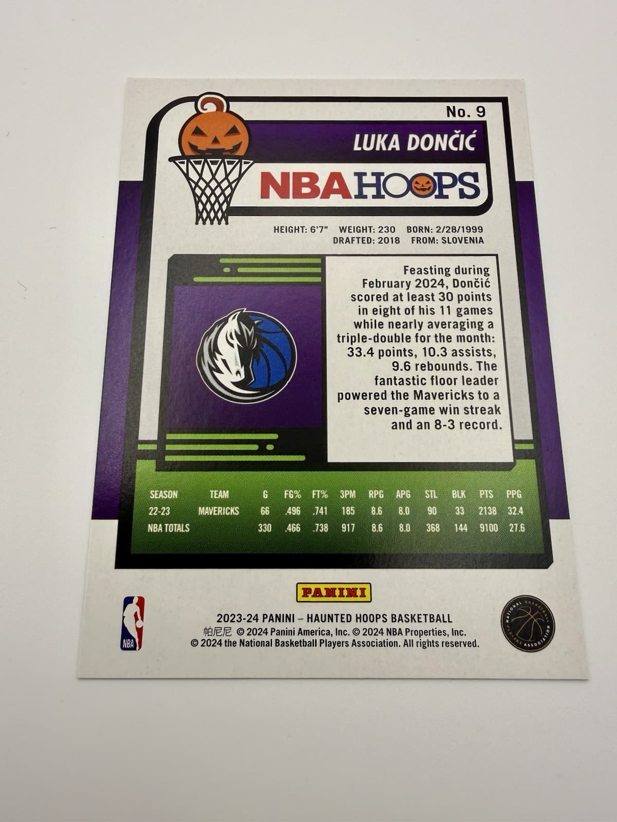 2023-24 Panini Haunted Hoops - DeMar DeRozan #269 Orange, Luka Donic #9 - Thumbnail 5