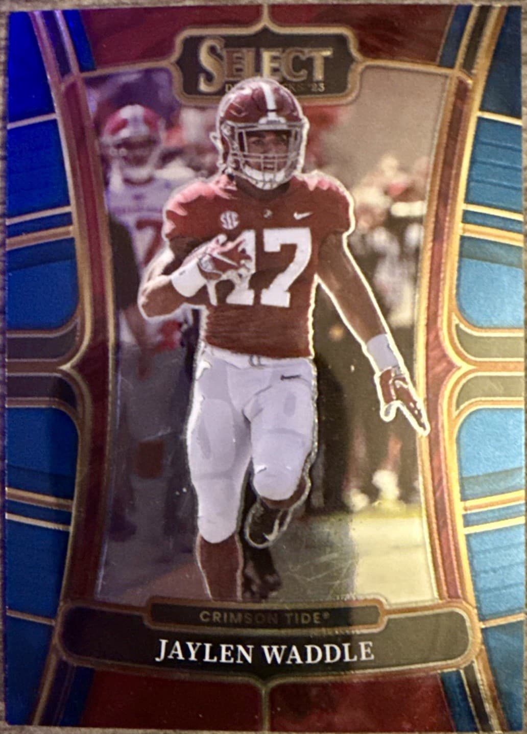 2023 Panini Select Draft Picks Jaylen Waddle Alabama Crimson Tide #59 - Thumbnail 3