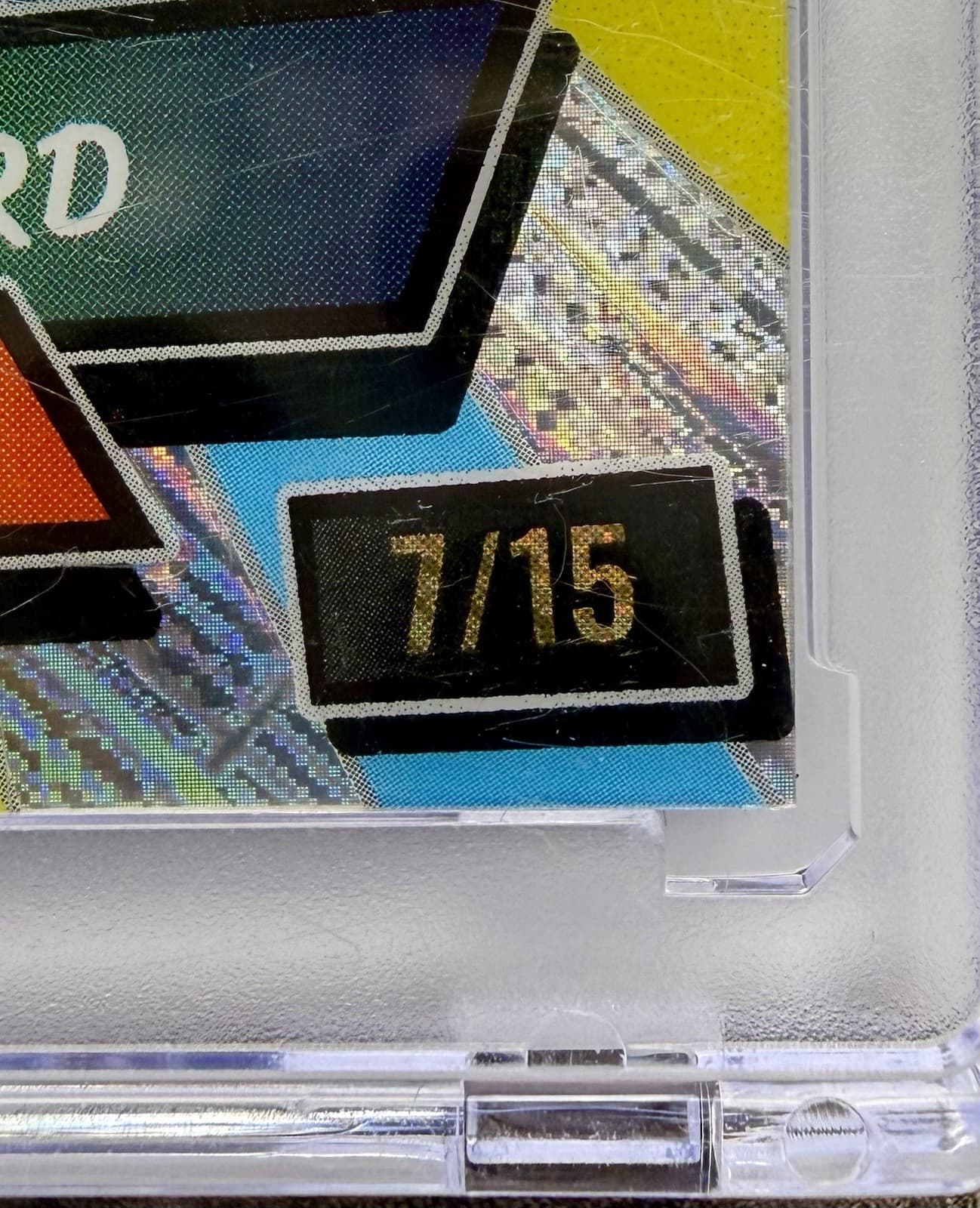 2024 Wild Card Alumination Cameron Ward 7/15 BAANG! Yellow Blue COMIX RC #AC-CW - Thumbnail 3