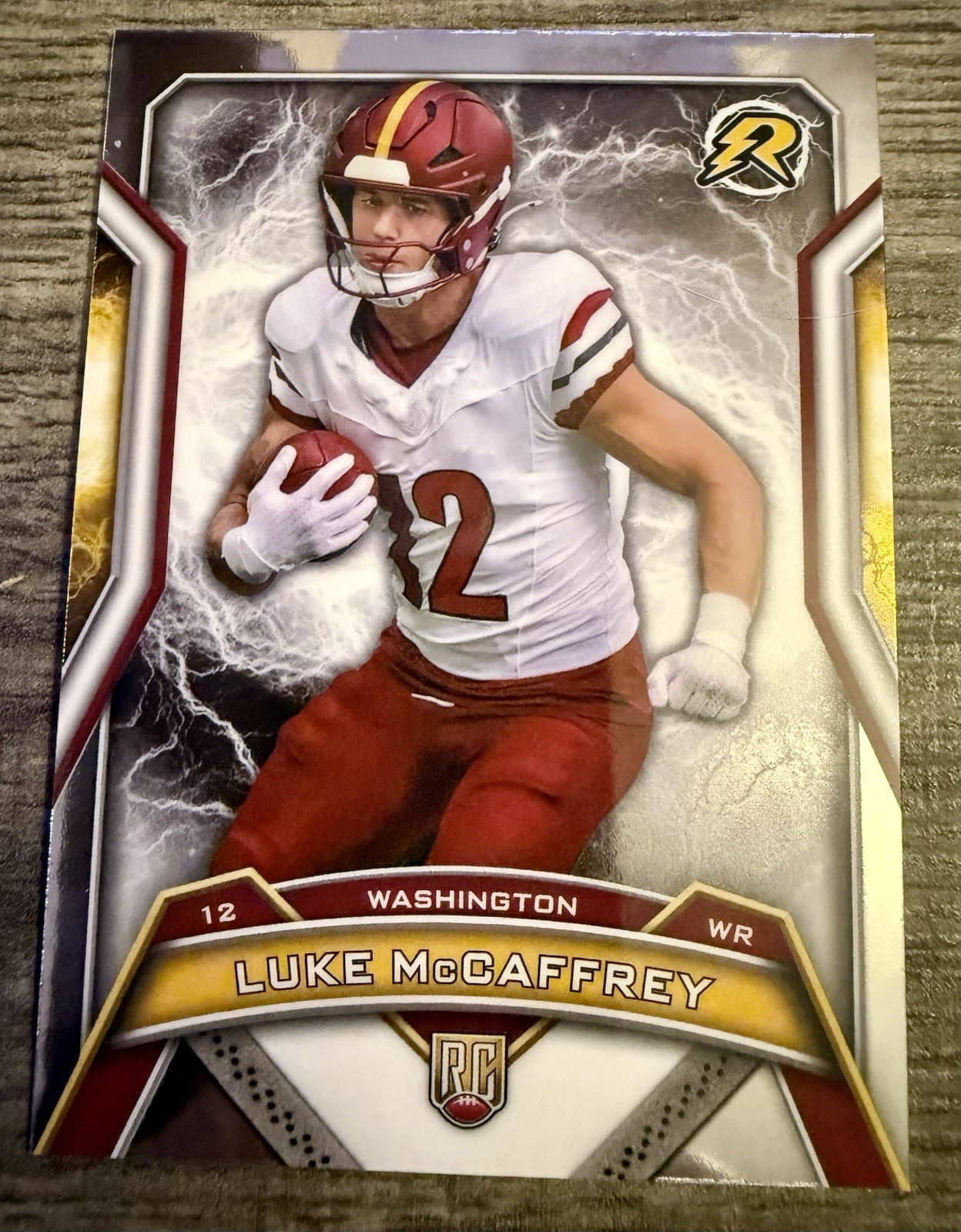 2024 Topps Resurgence - Rookies Luke McCaffrey #197 Refractor (RC) - Thumbnail 3