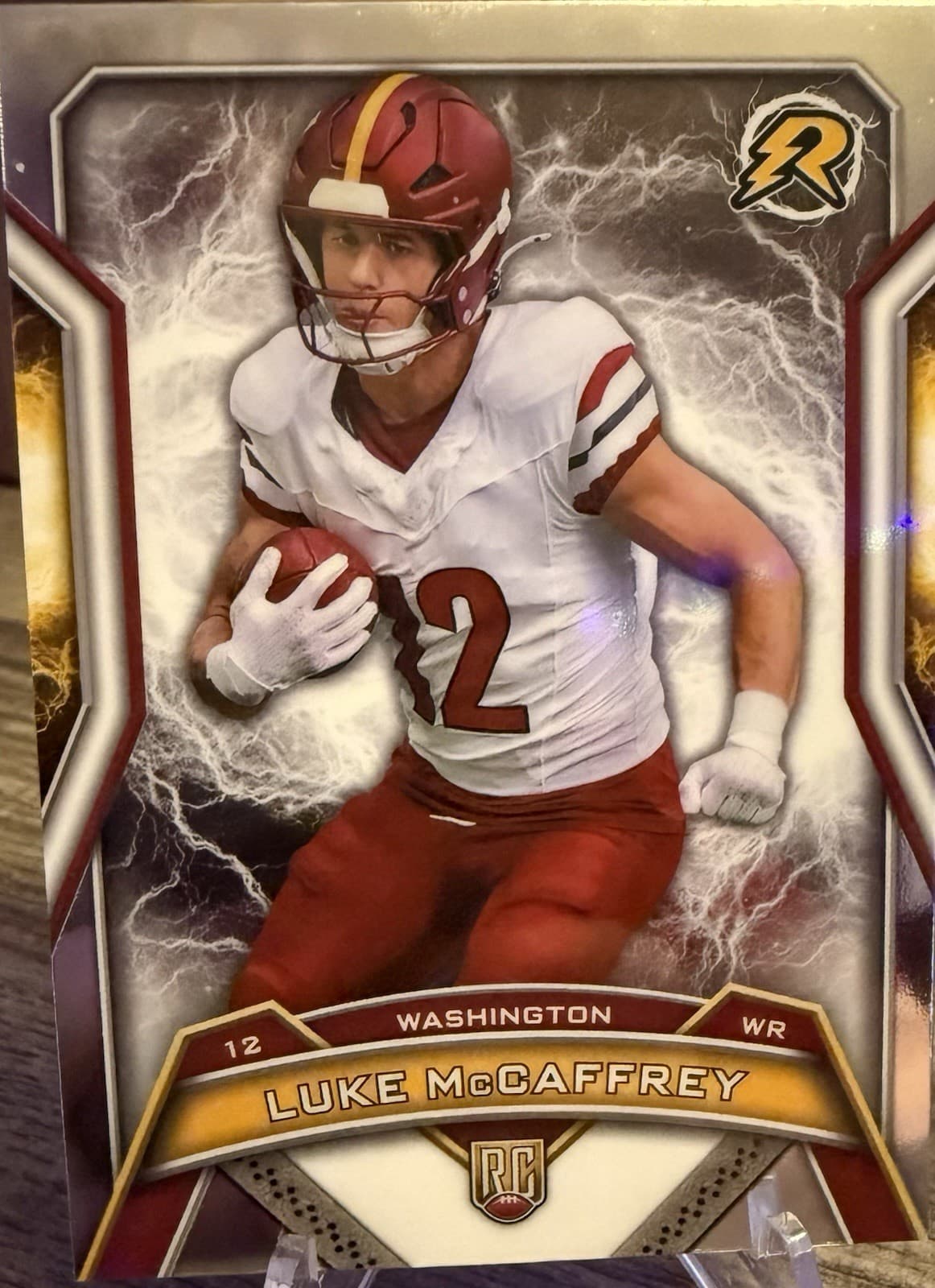 2024 Topps Resurgence - Rookies Luke McCaffrey #197 Refractor (RC) - Thumbnail 5