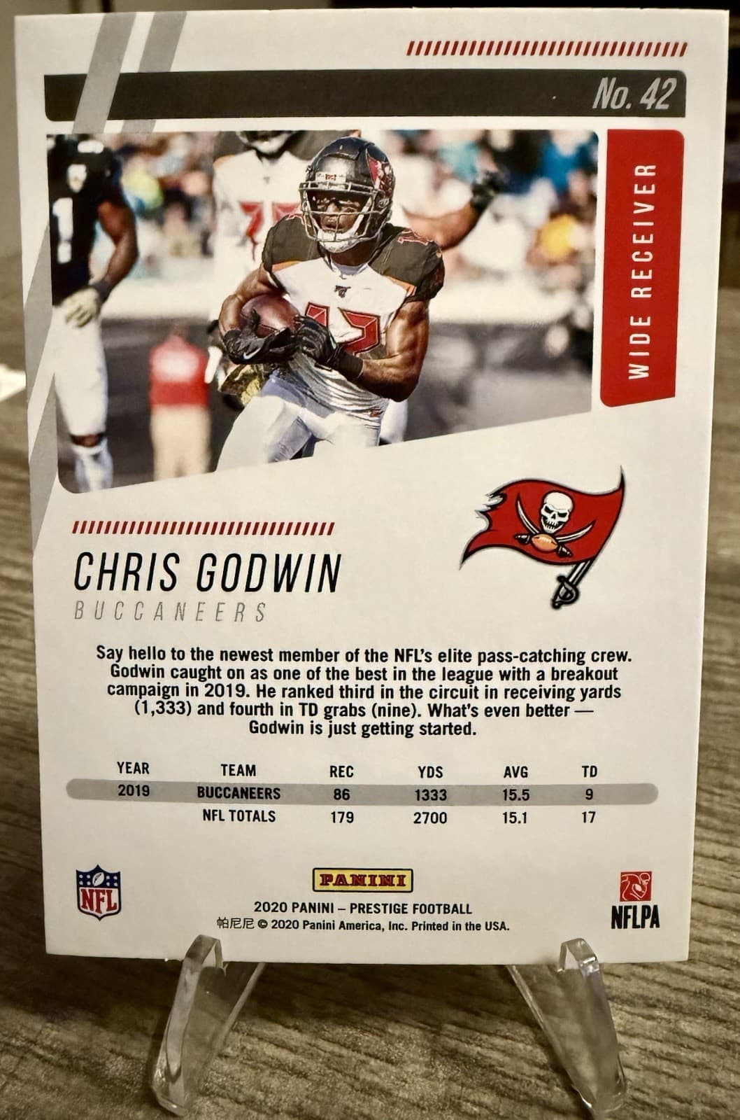 2020 Panini Prestige - Chris Godwin #42 - Thumbnail 5