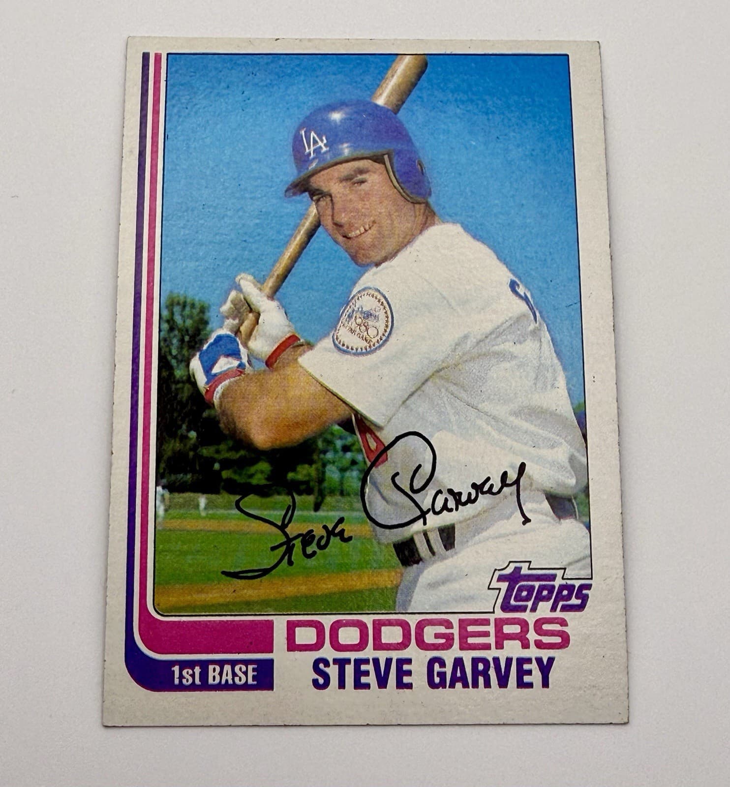 1982 Topps Steve Garvey #179 Los Angeles Dodgers Auto