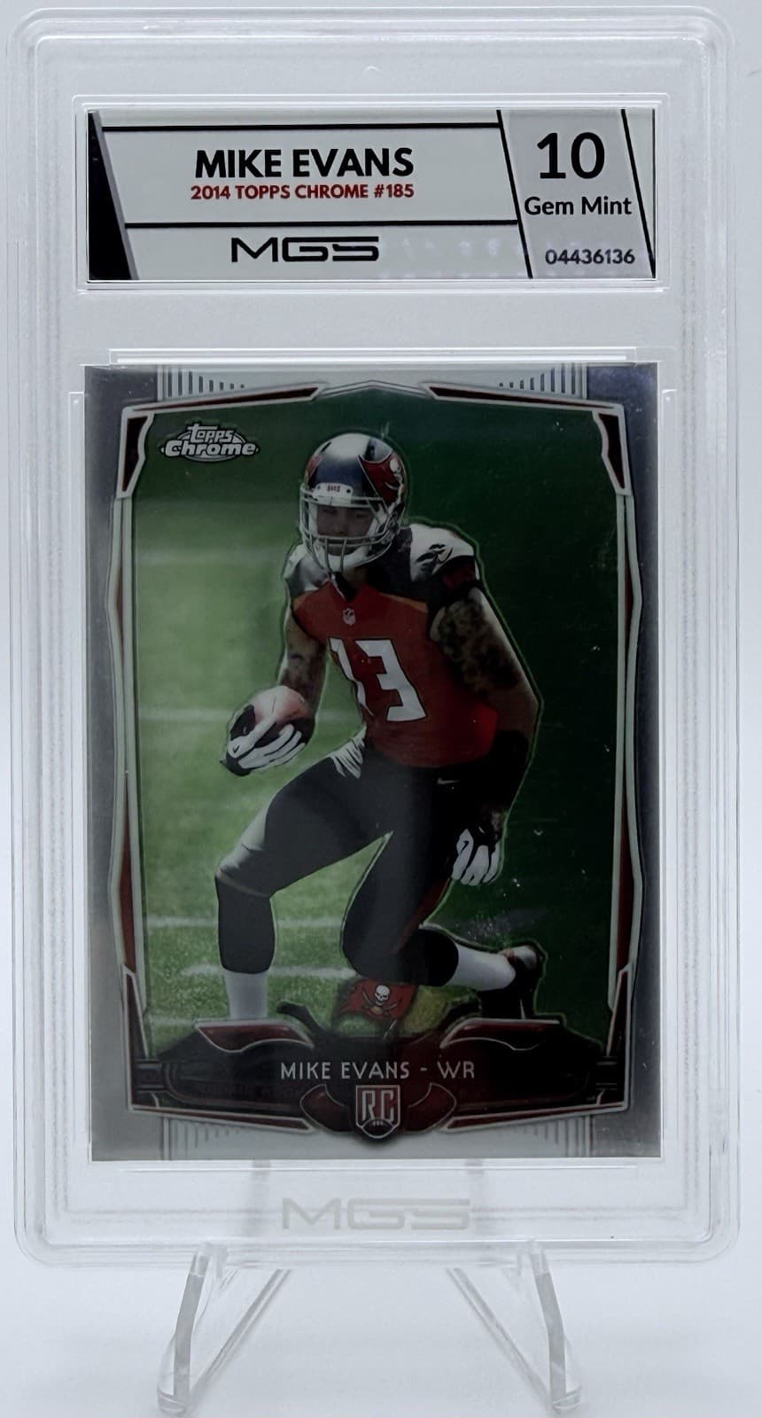 2014 Topps Chrome Mike Evans #185 RC ROOKIE MGS 10 GEM MINT - BUCCANEERS - Thumbnail 8