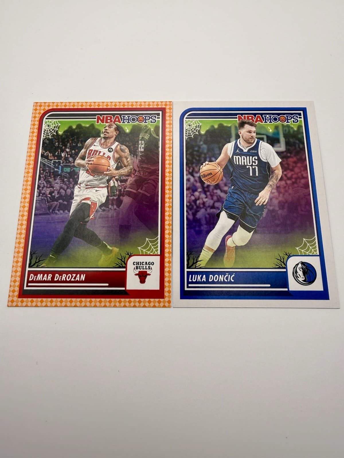 2023-24 Panini Haunted Hoops - DeMar DeRozan #269 Orange, Luka Donic #9