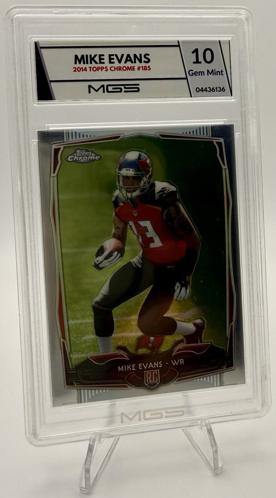 2014 Topps Chrome Mike Evans #185 RC ROOKIE MGS 10 GEM MINT - BUCCANEERS - Thumbnail 7