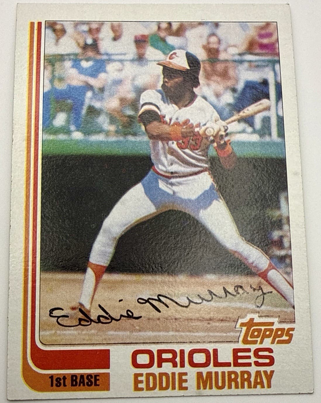 1982 Topps Eddie Murray #390 Auto Baltimore Orioles
