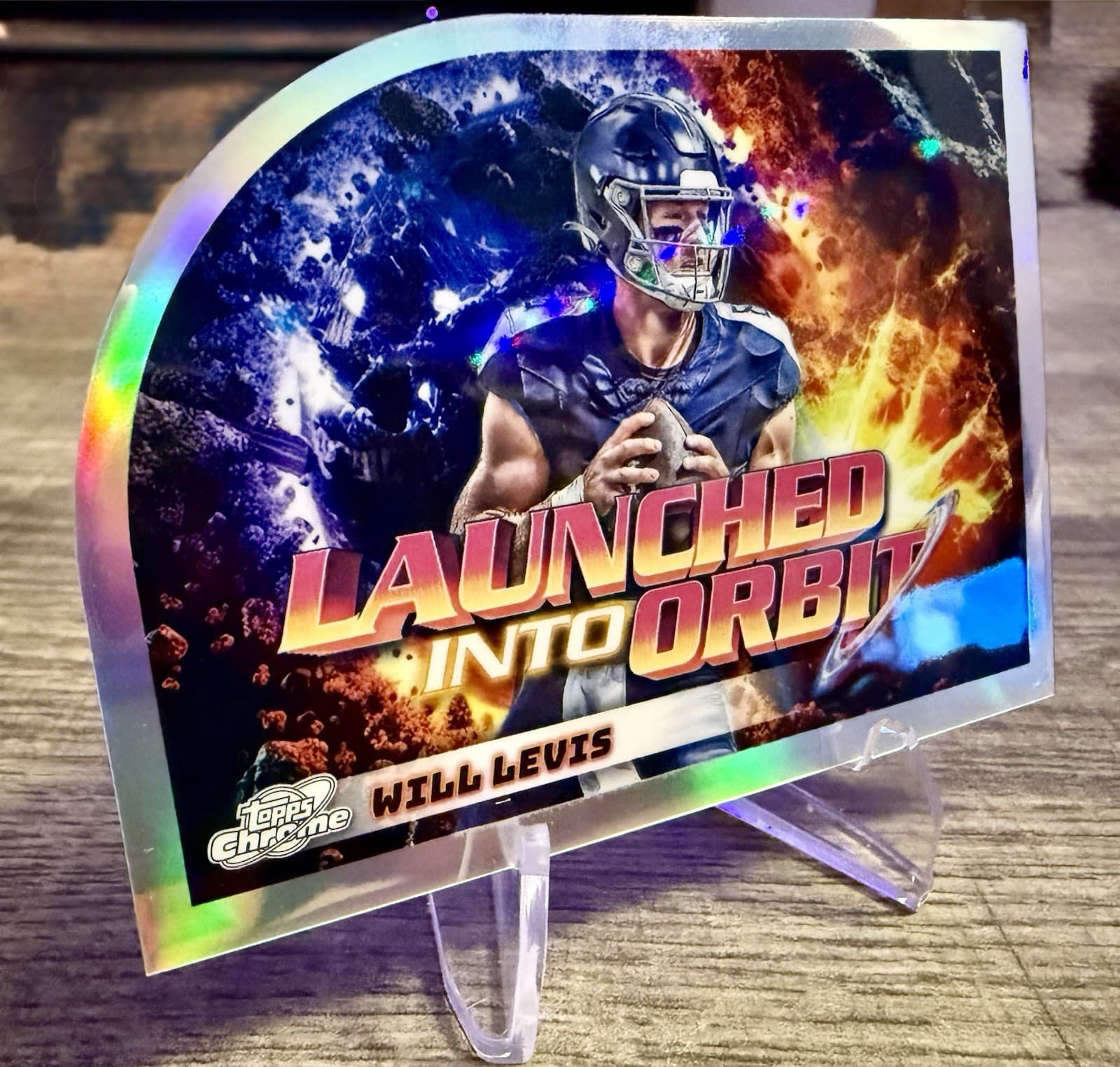2024 Topps Chrome Will Levis Launching Into Orbit #LIO-4 Tennessee Titans - Thumbnail 3