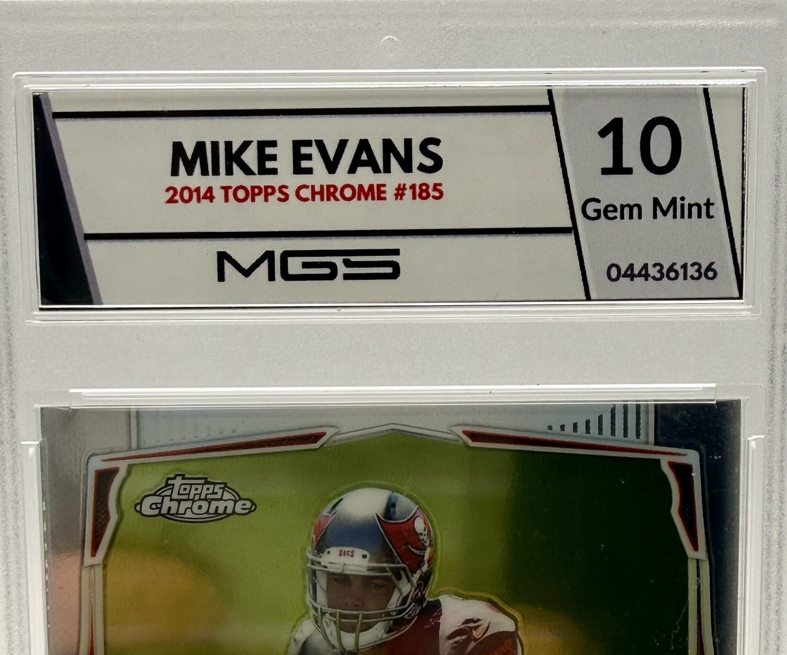 2014 Topps Chrome Mike Evans #185 RC ROOKIE MGS 10 GEM MINT - BUCCANEERS - Thumbnail 5