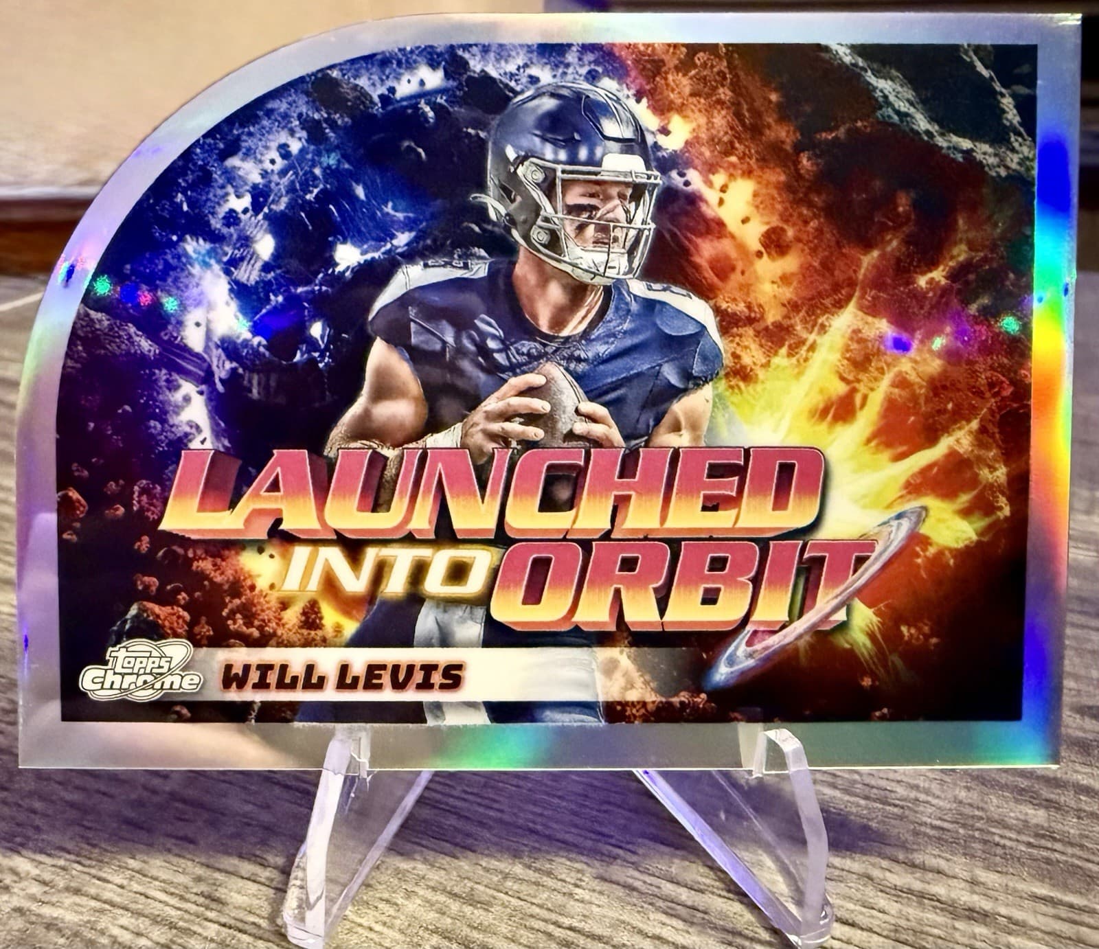2024 Topps Chrome Will Levis Launching Into Orbit #LIO-4 Tennessee Titans