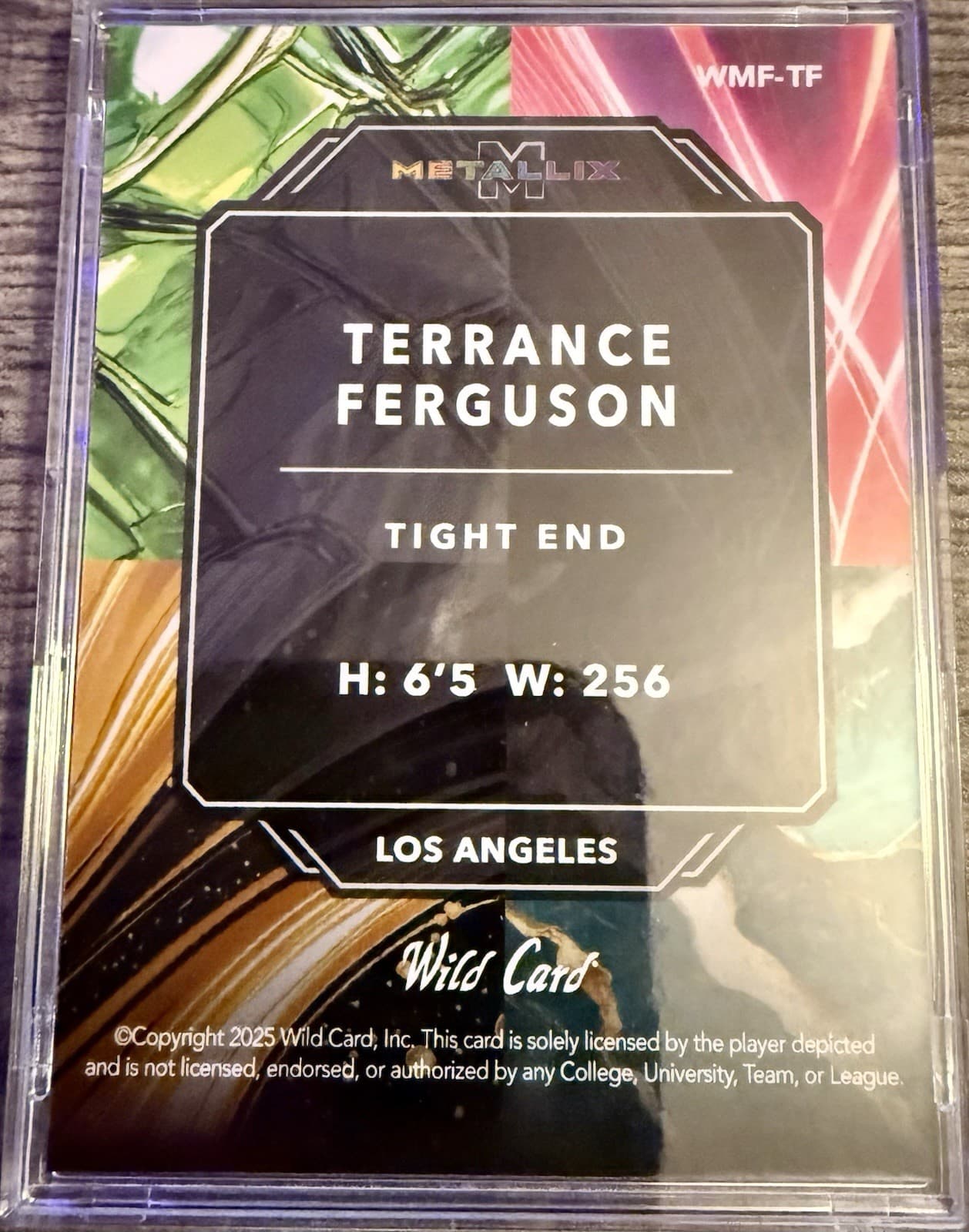 2025 Wild Card Metallix Terrance Ferguson 1/1 Rookie Prism Squares RC #WMF-TF - Thumbnail 5
