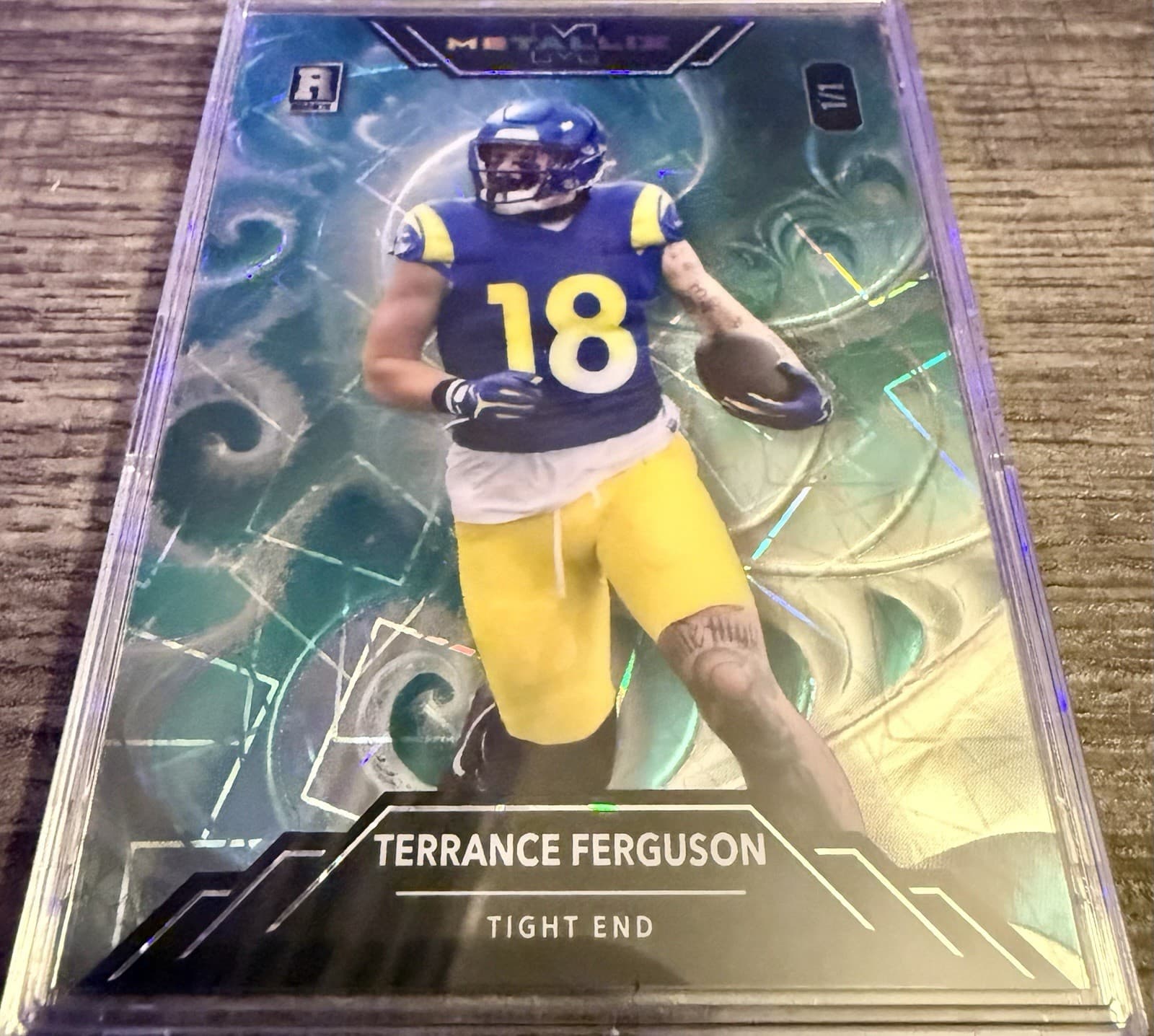 2025 Wild Card Metallix Terrance Ferguson 1/1 Rookie Prism Squares RC #WMF-TF